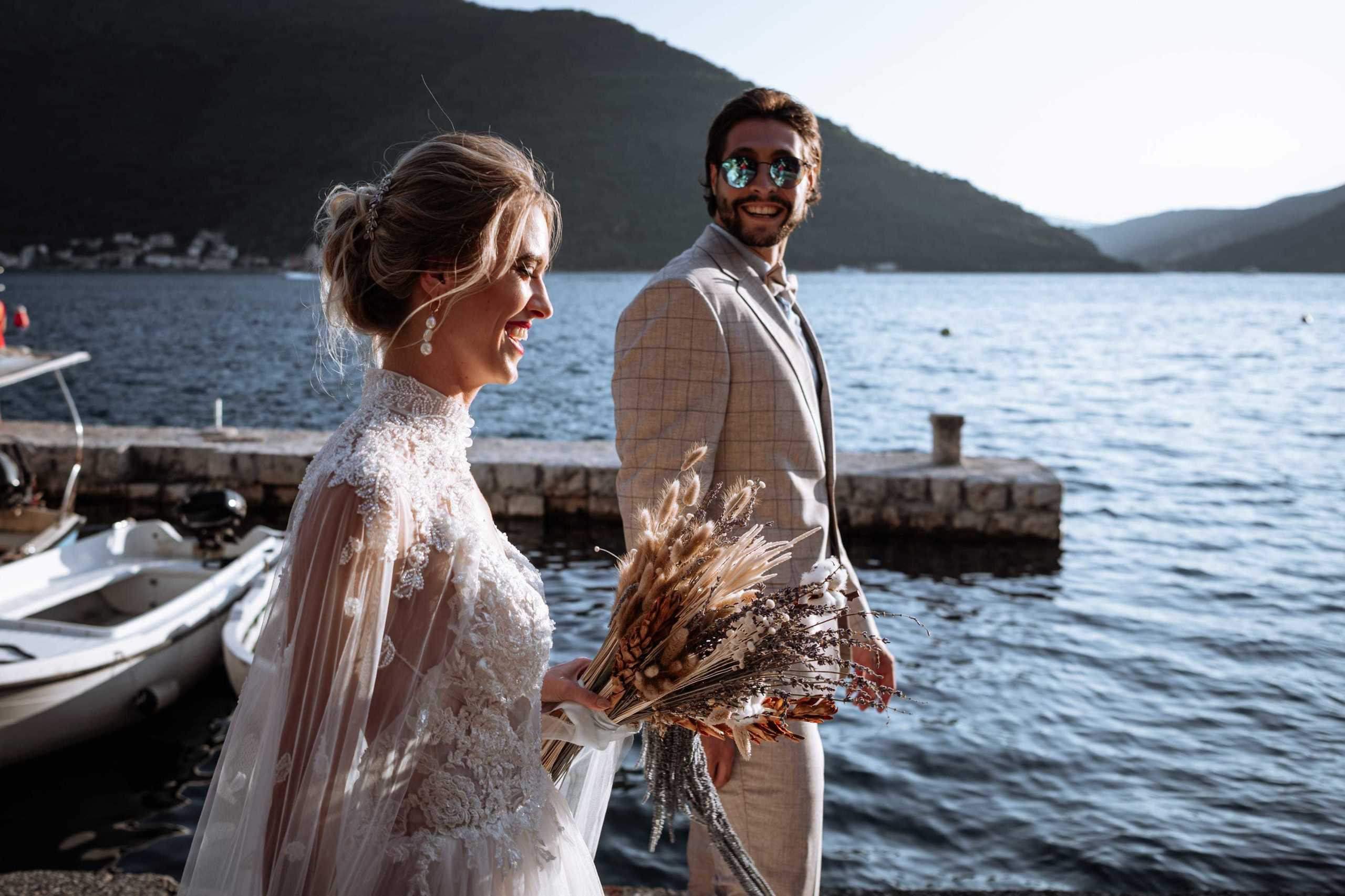 Свадебная фотосессия в Черногории Анфисы и Давида. Бизнес фотограф в Москве Алексей Кознев