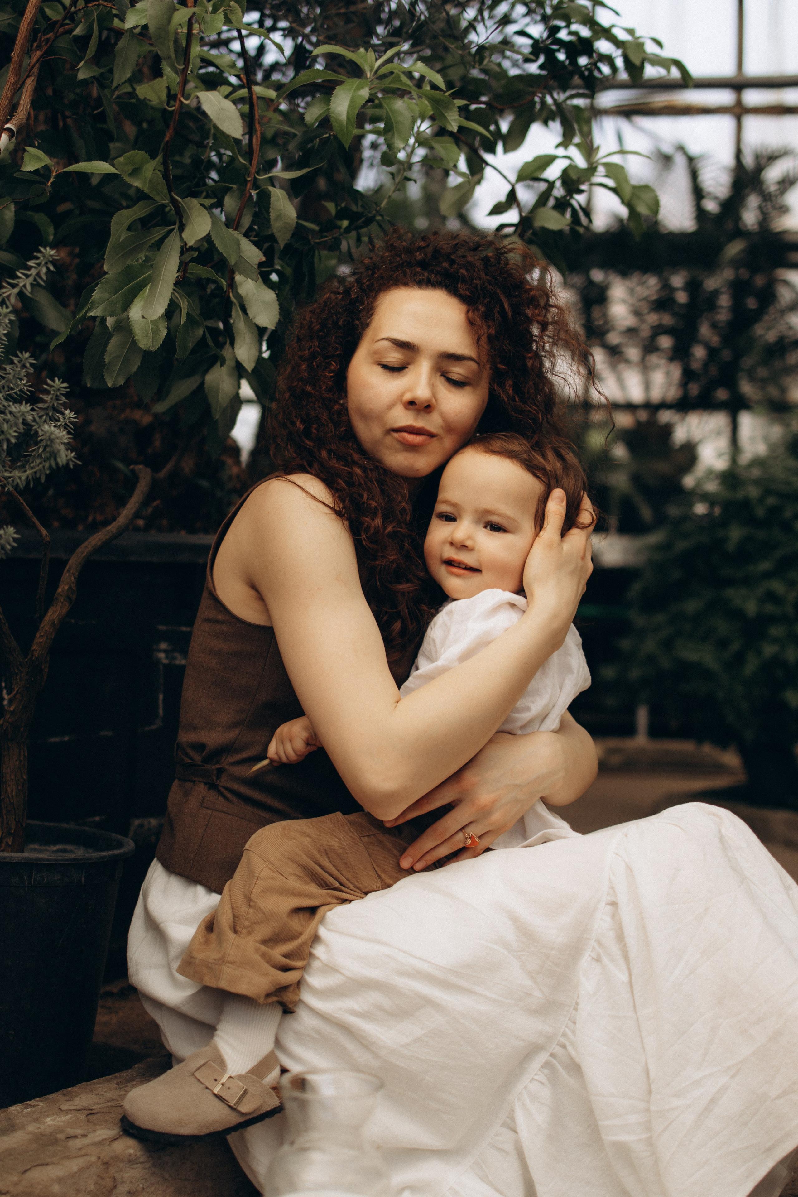 Прогулка по оранжерее. Семейный фотограф в Москве Ксения Аганина
