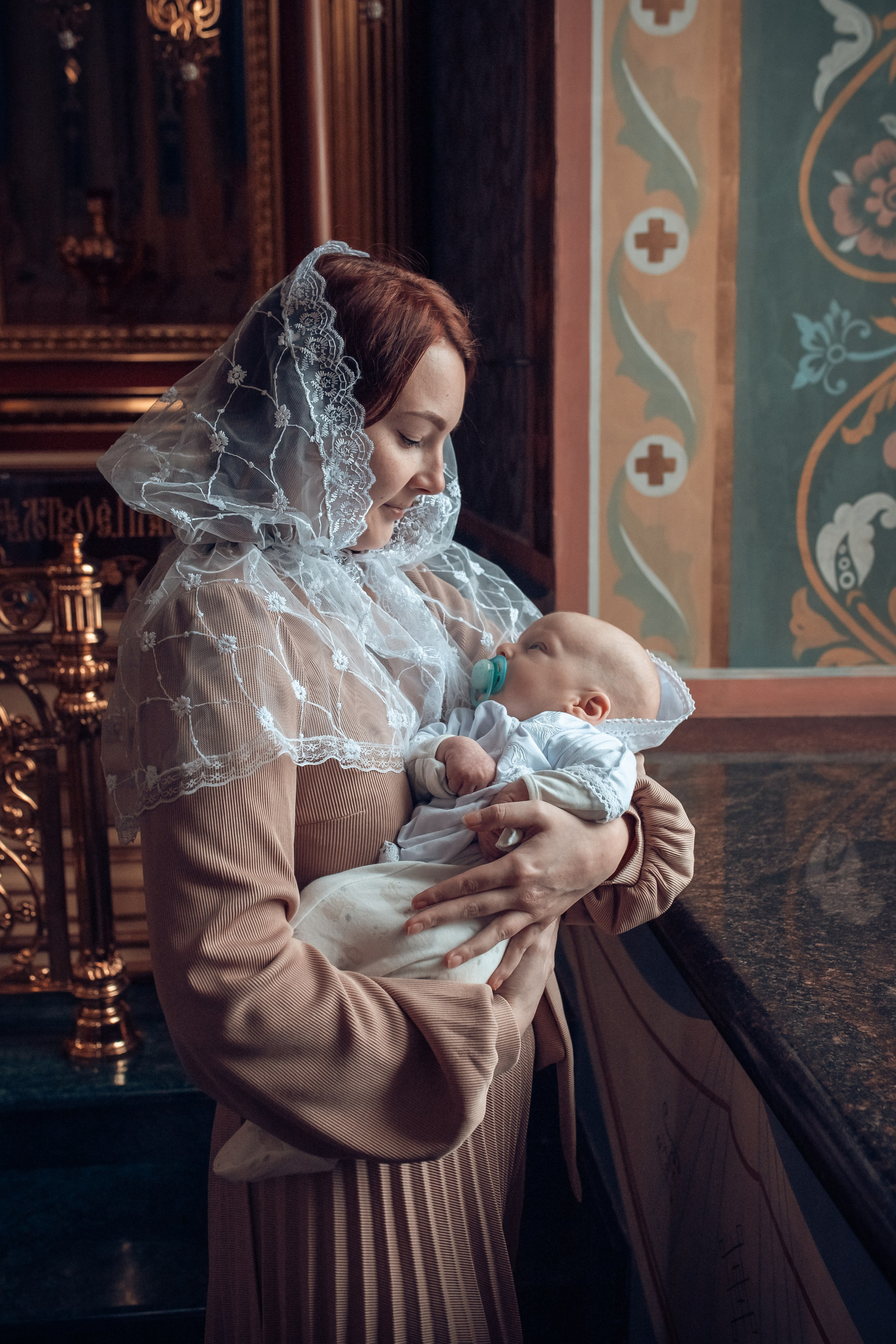 Крещение Ивана в храме Георгия Всеволодовича. Екатерина Крапивина фотограф церковных Таинств в Нижний Новгороде