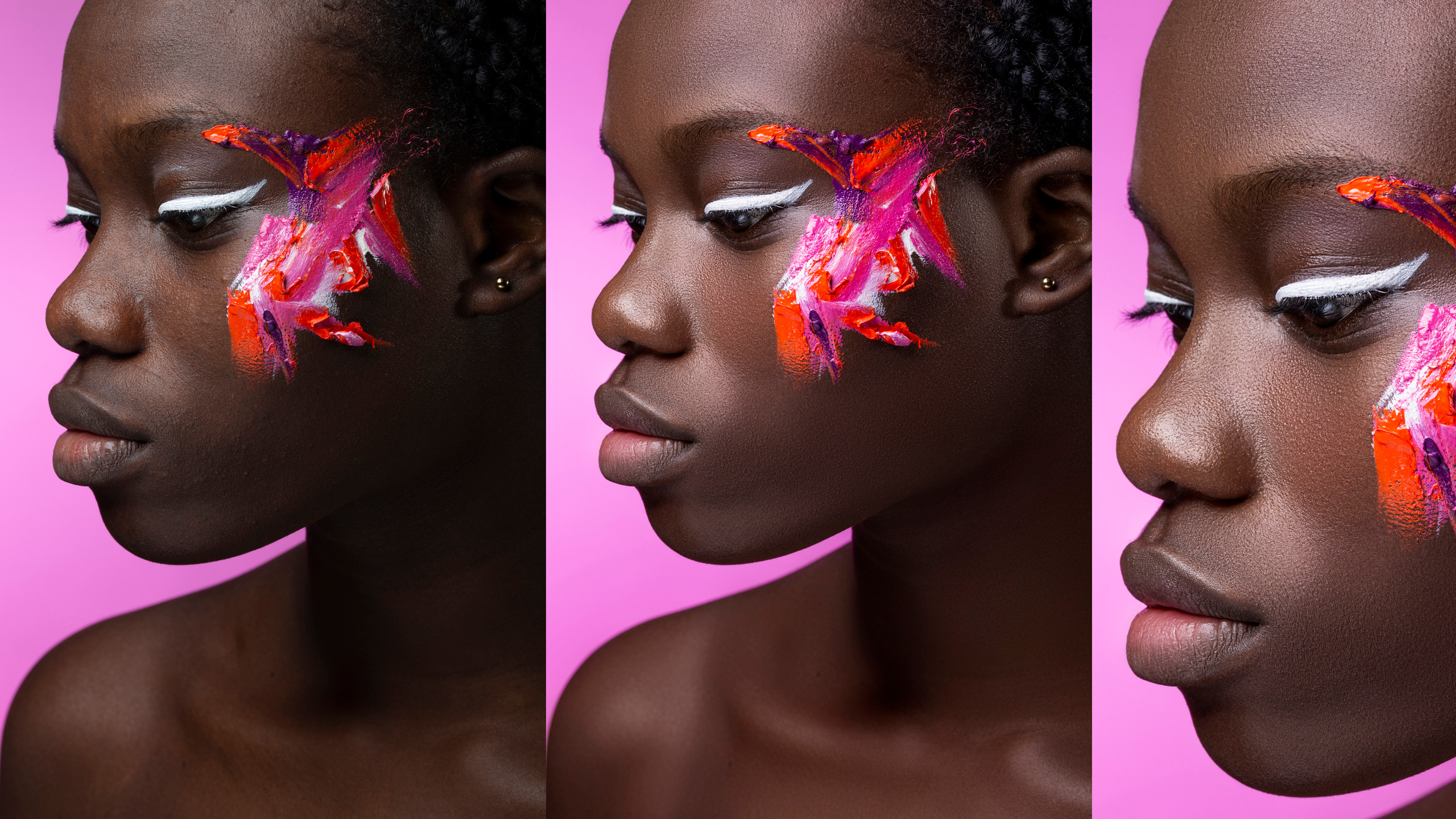 Beautiful dark skin detailed retouching Oksana Shterts 