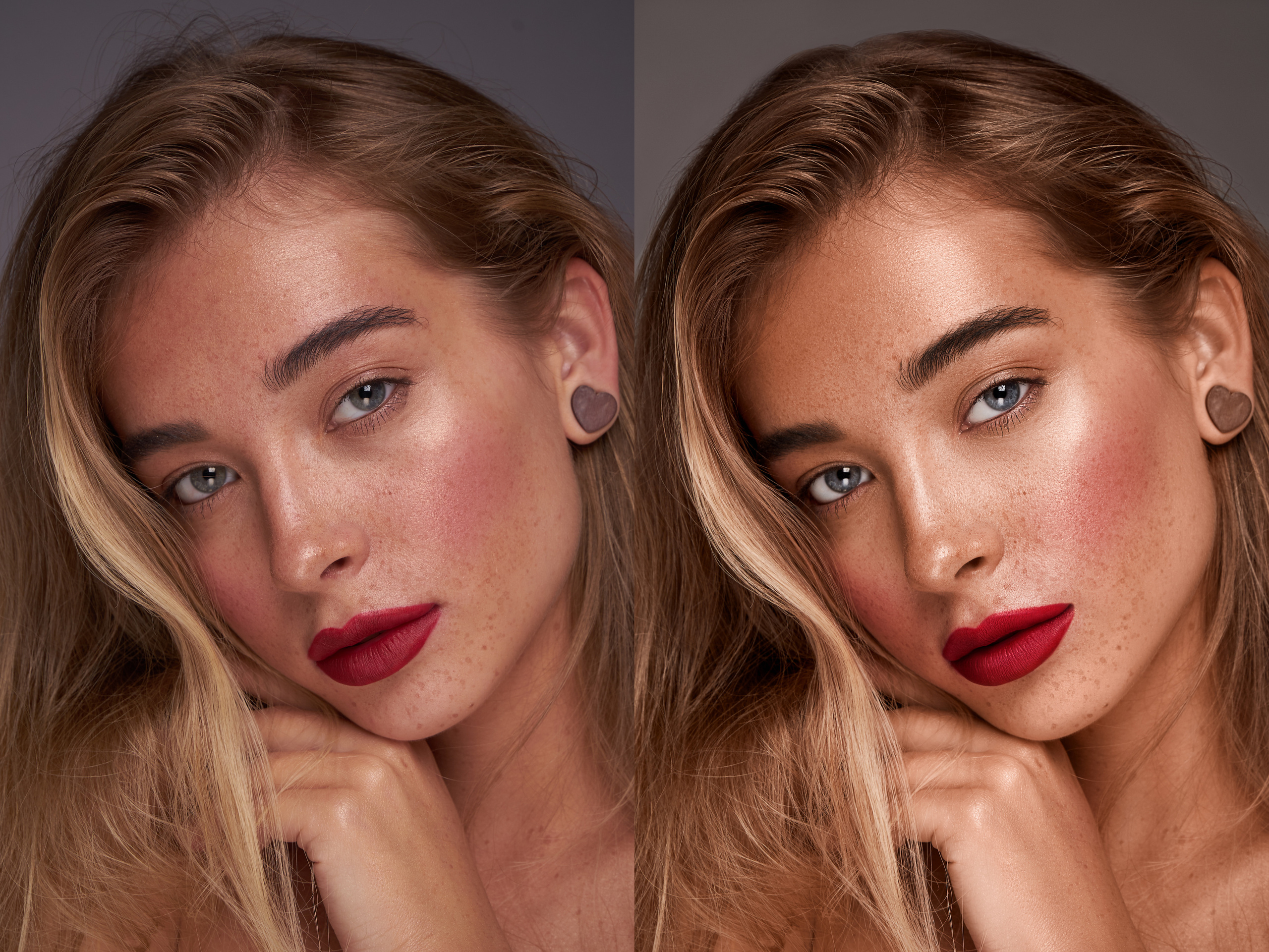 Natural skin retouch