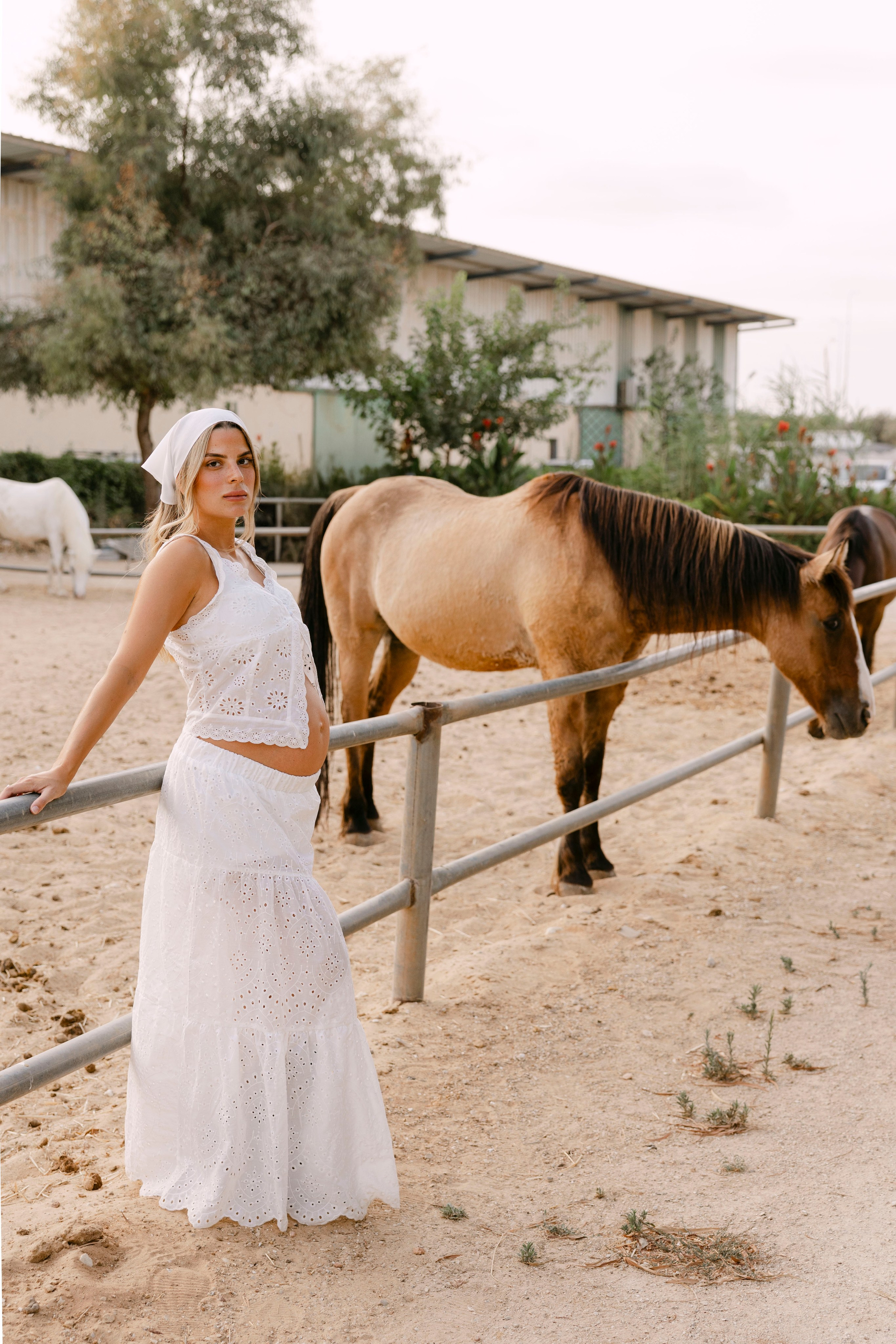 Pregnancy photoshoot at the horse farm. Главная