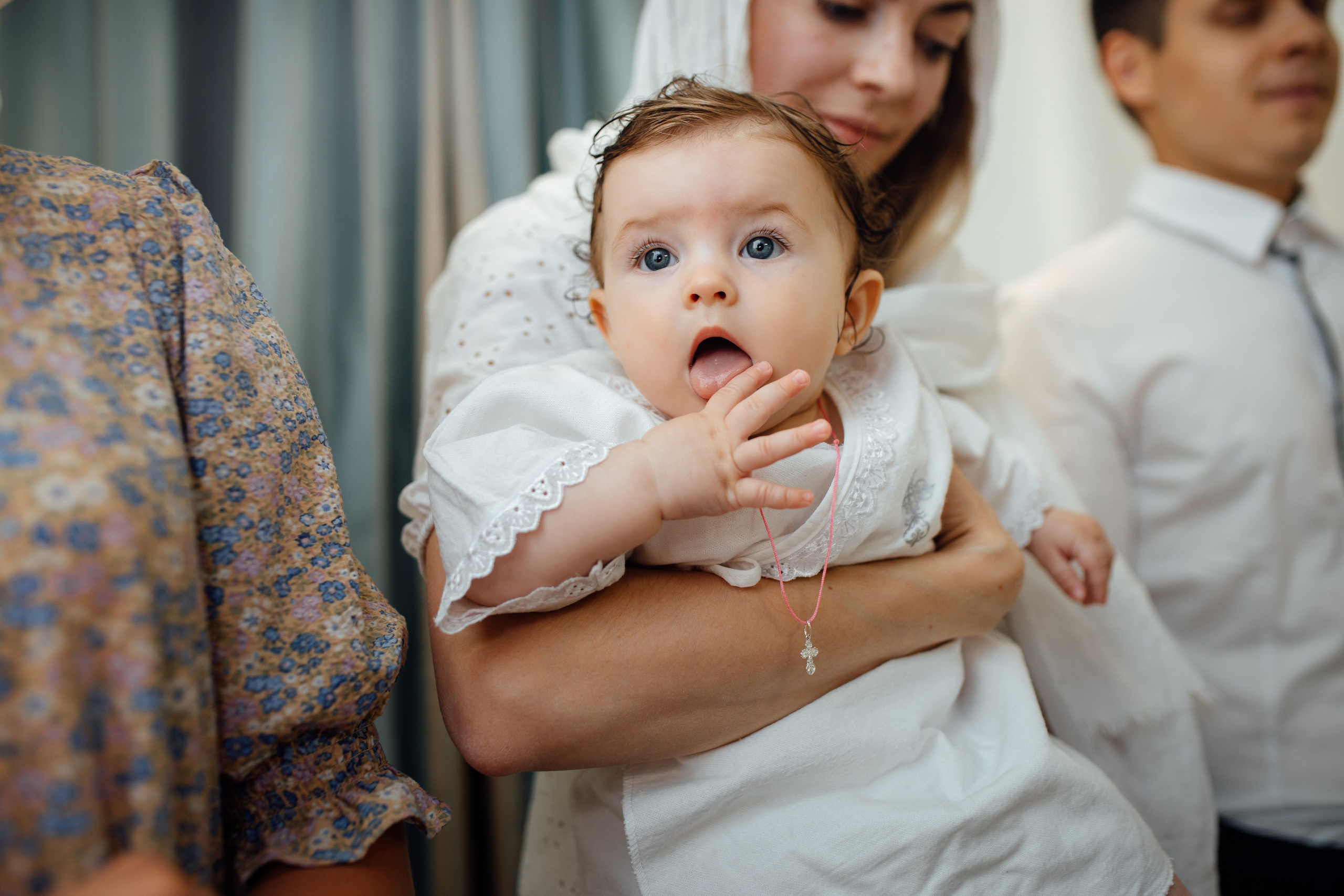 Крещение Аделины, храм Святой Троицы, июль 2024