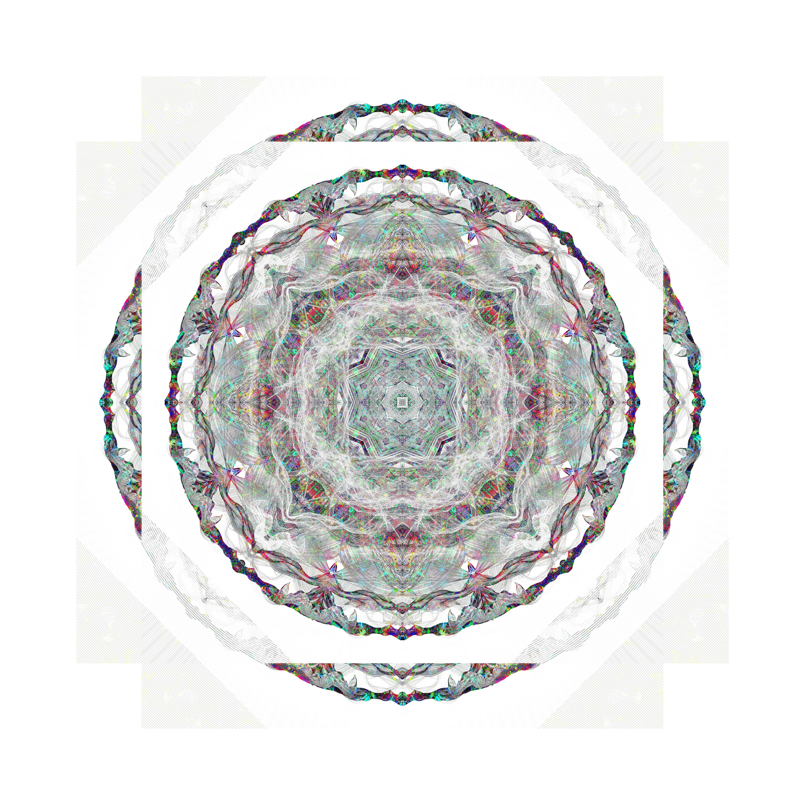 Flame Mandala of a tube TV. Roman Hodirev is an esoteriologist, multidisciplinary artist, photographer and musician. Saint Petersburg, Riga