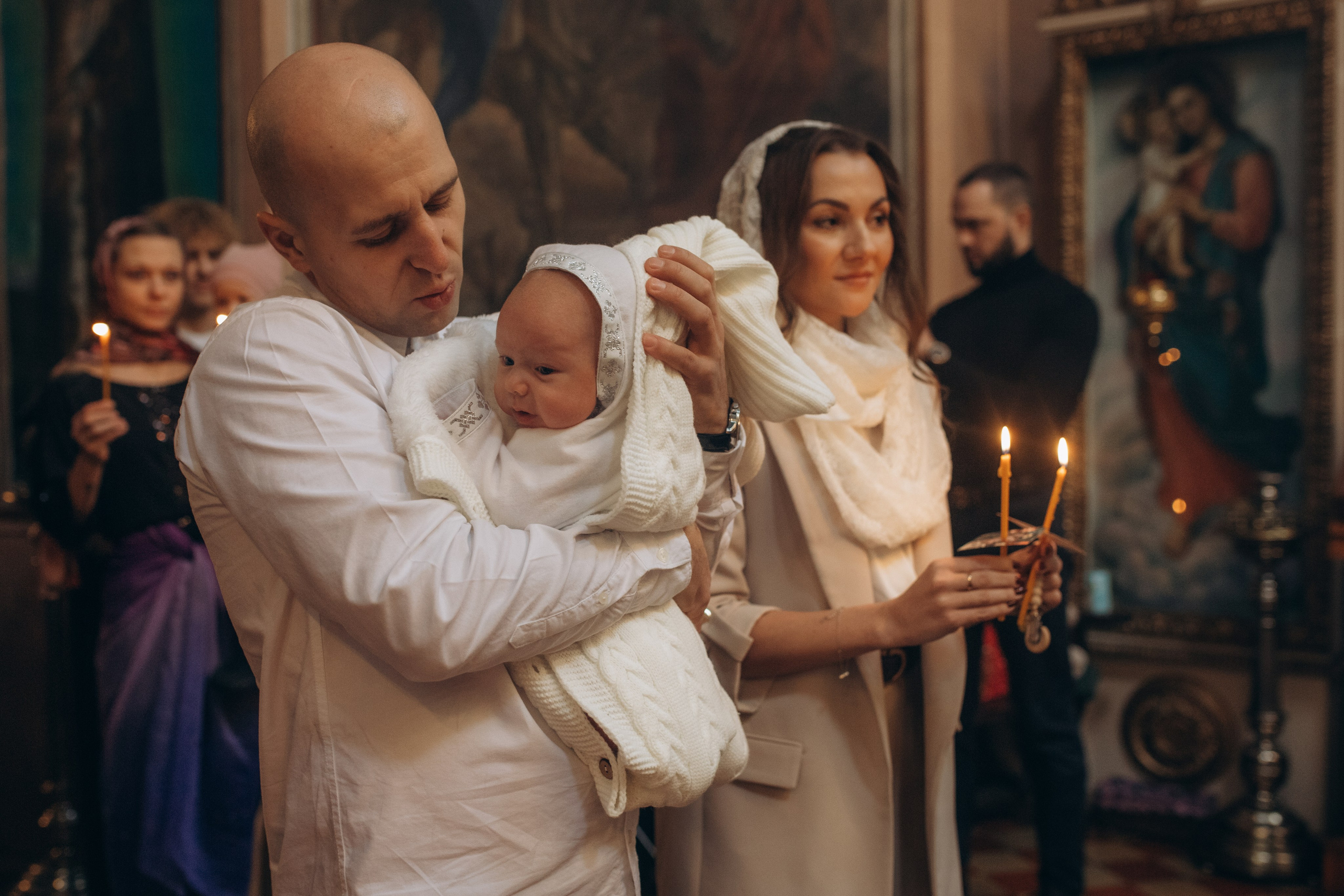 Крещение Михаил. Семейный и домашний фотограф в Москве и МО Королева Валерия