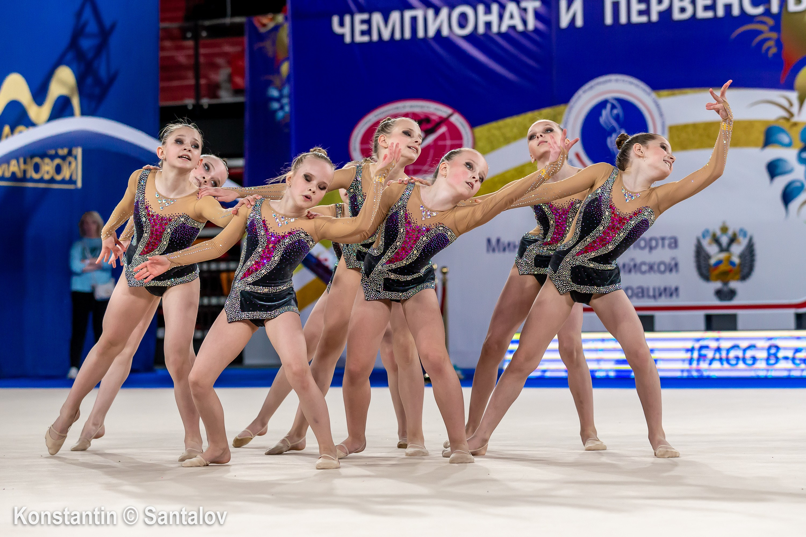 Всебелорусский открытый турнир по эстетической групповой гимнастике «АИСТА-2026», 18 апреля 2026 г., Островец, Республика Беларусь. GYM-PHOTO. Sports in the frame