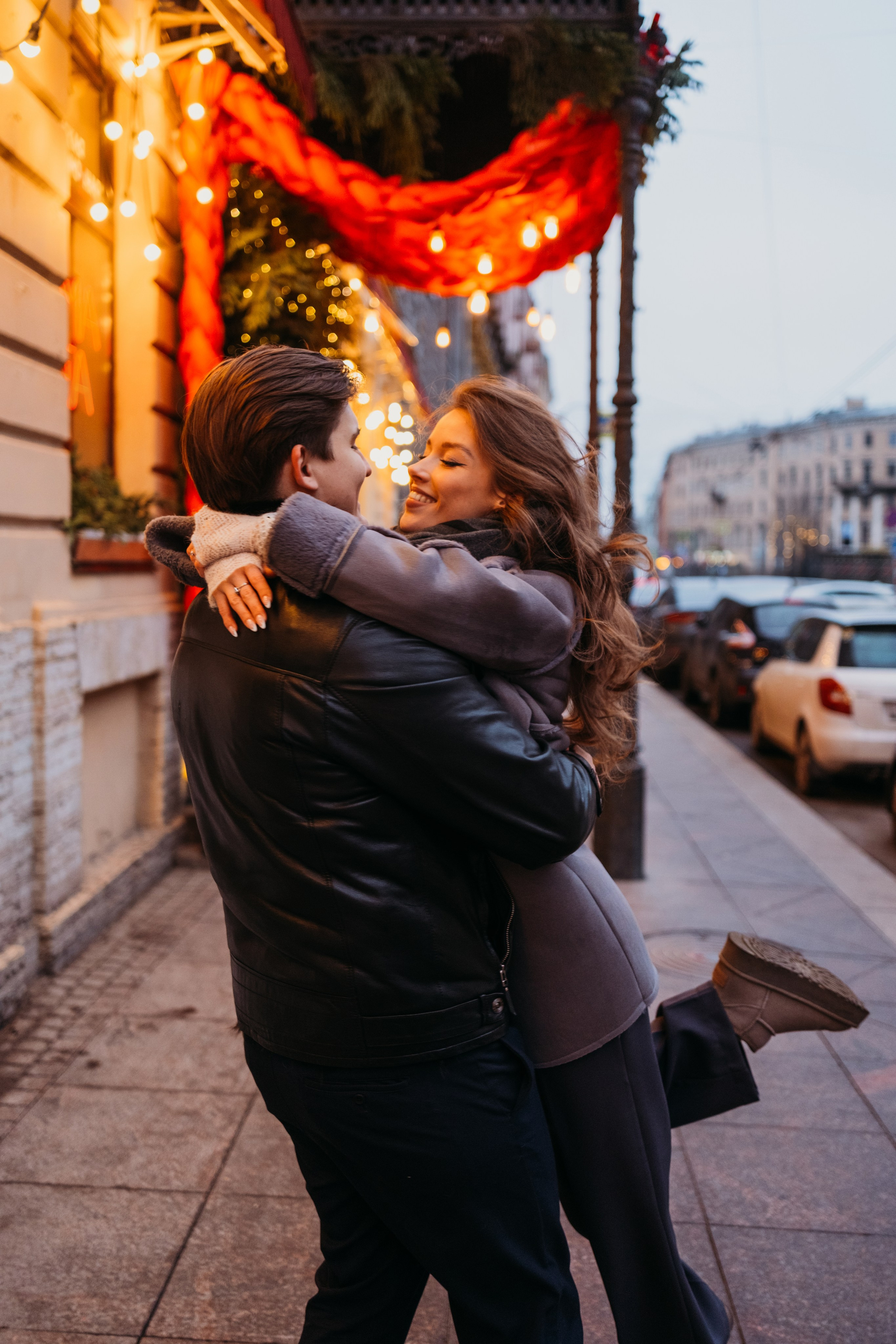 Аня и Даня: новогодняя прогулка. Семейный и детский фотограф в Санкт-Петербурге