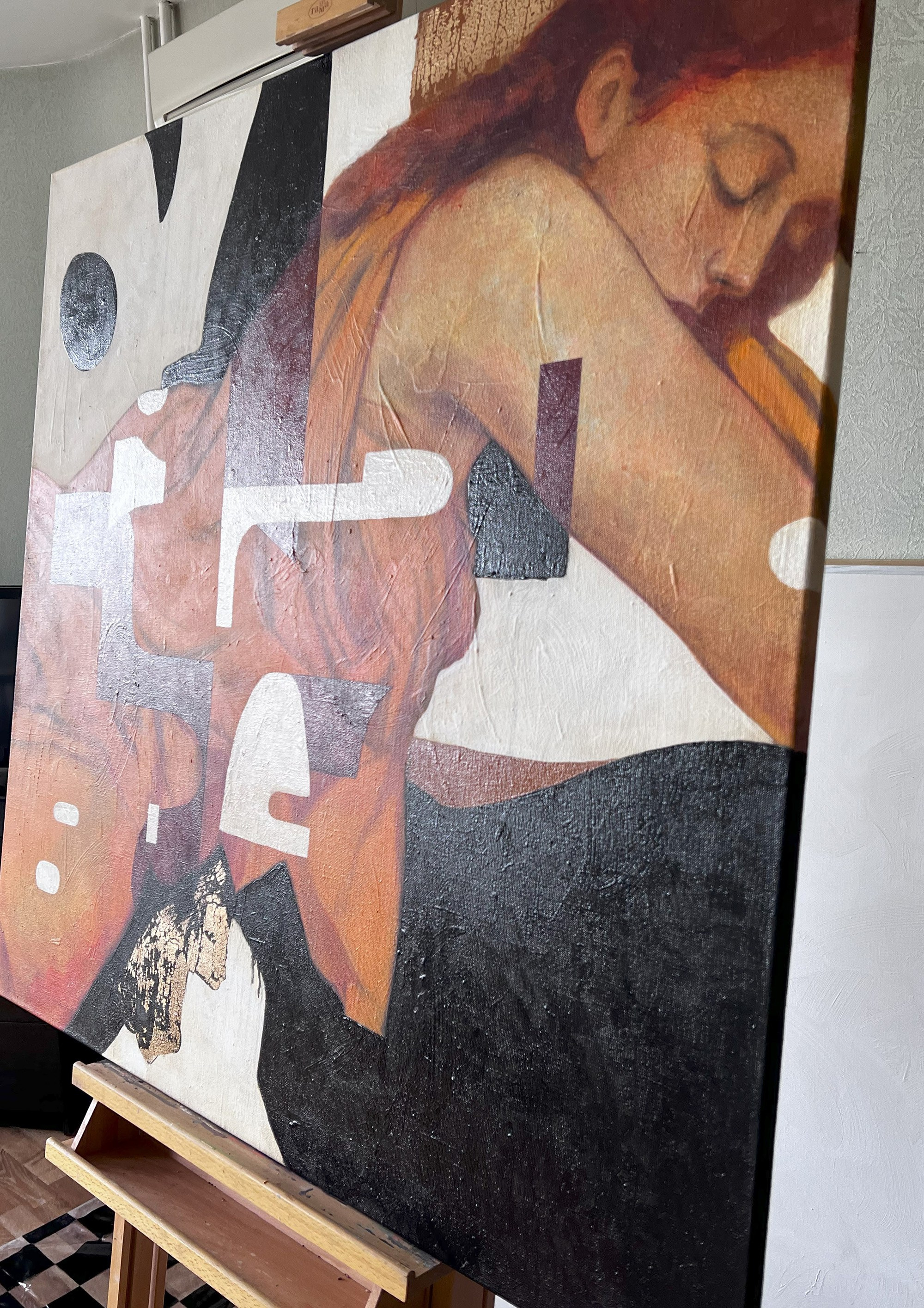 Спящая. Художник-абстракционист Ольга Рикун. Москва