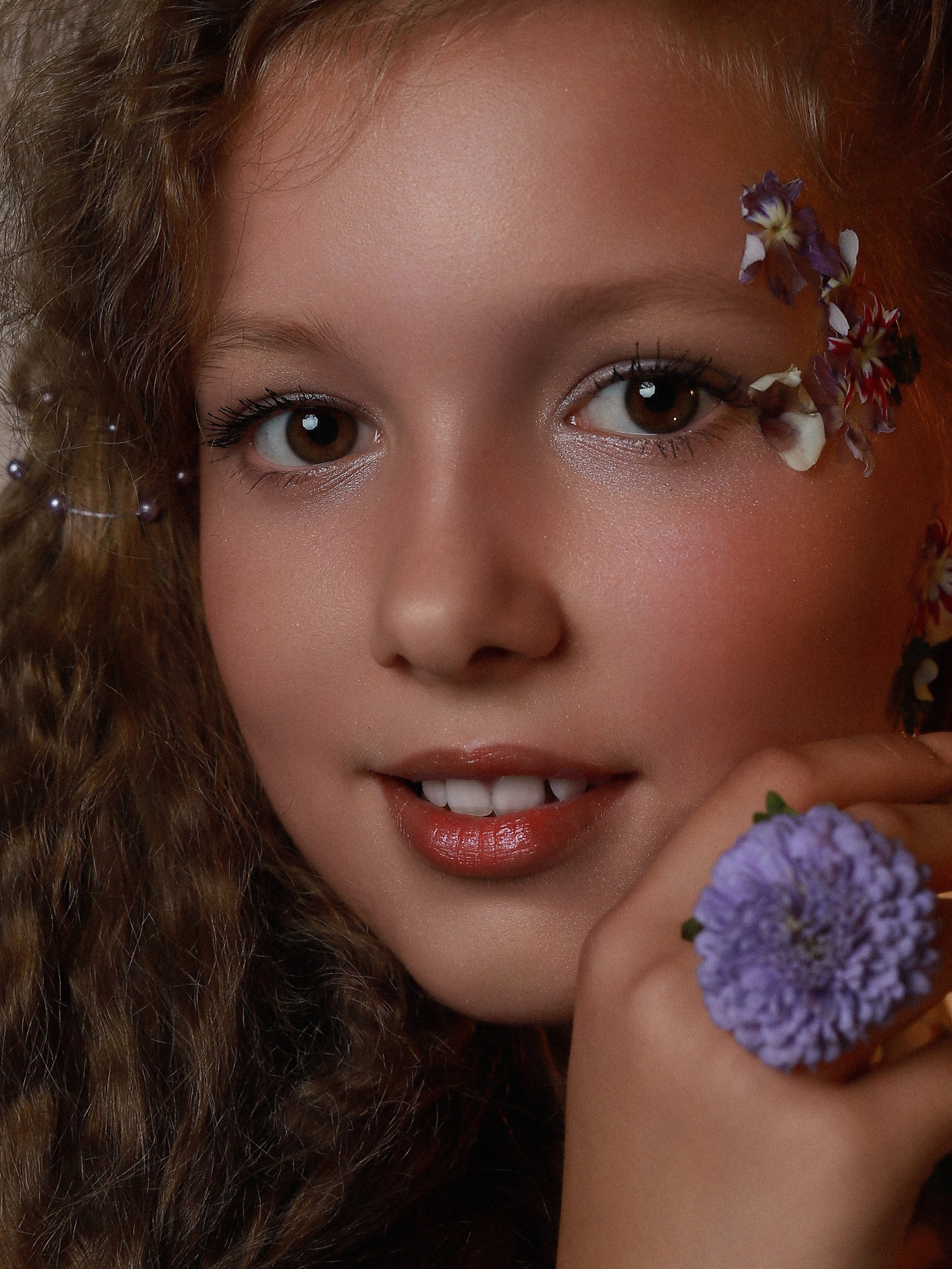 Портреты с цветами. Фотограф Юлия Мальцева