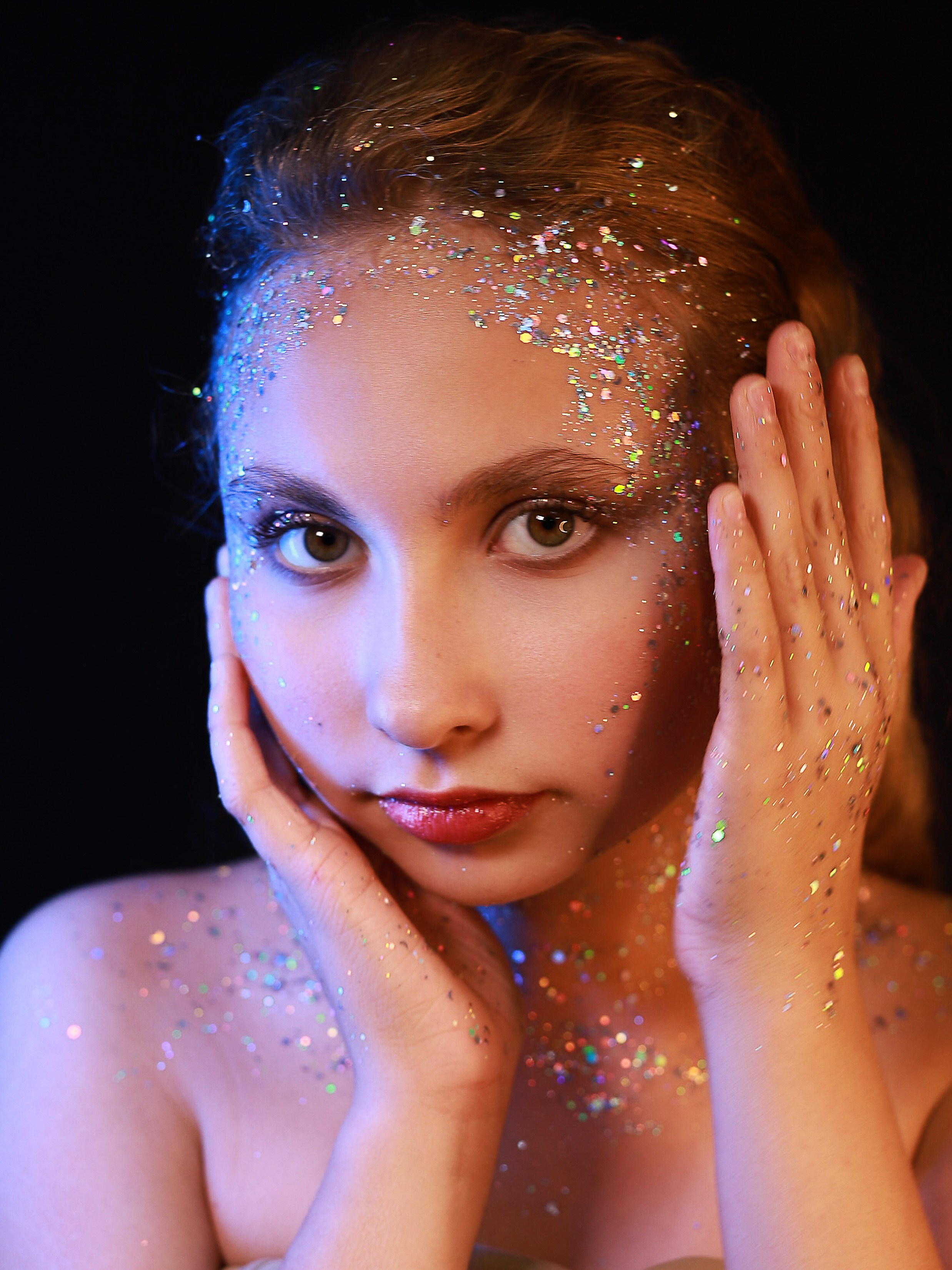 Портреты с глитер. Фотограф Юлия Мальцева