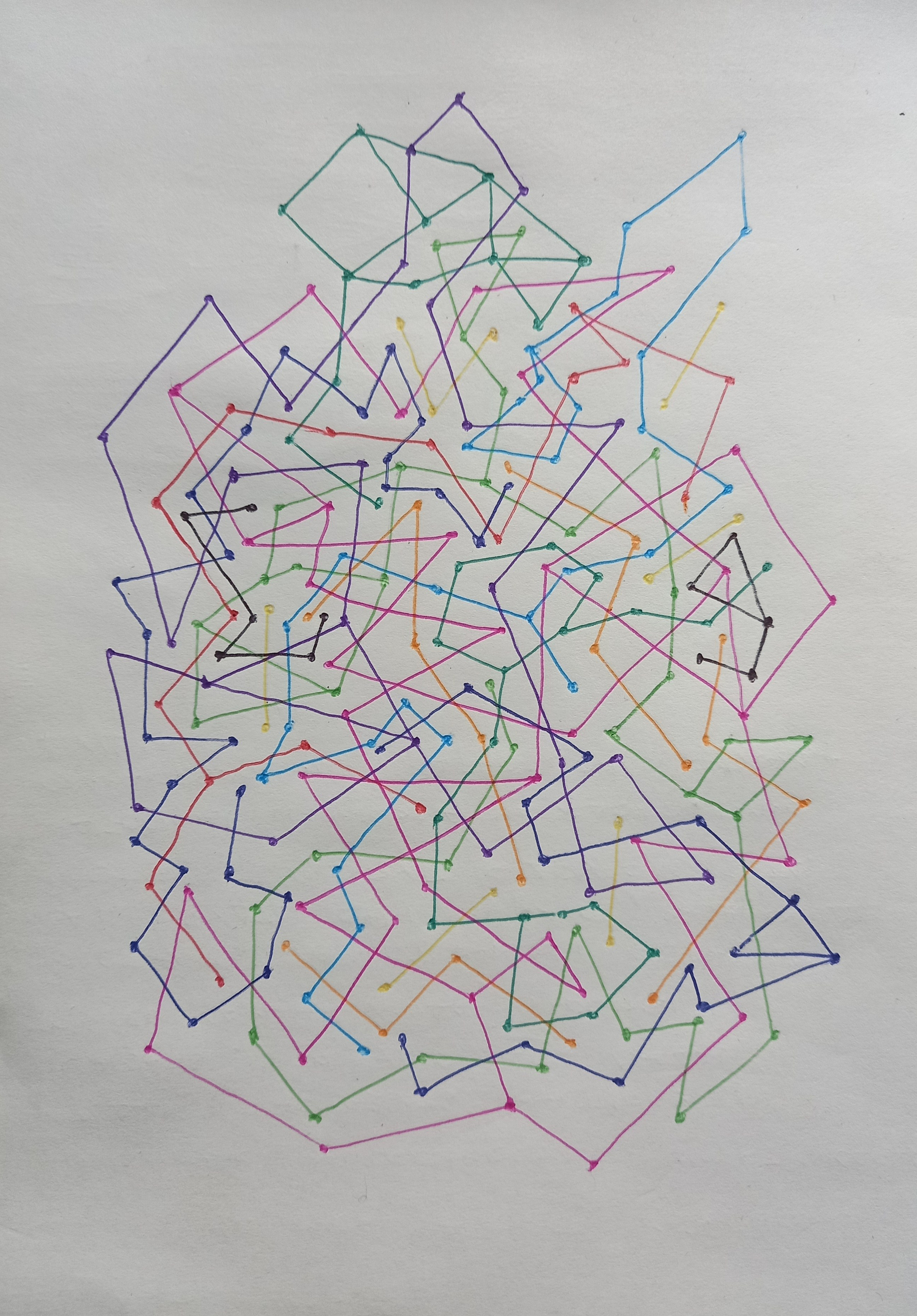 Бумага, цветные ручки. (Рабочий набросок)