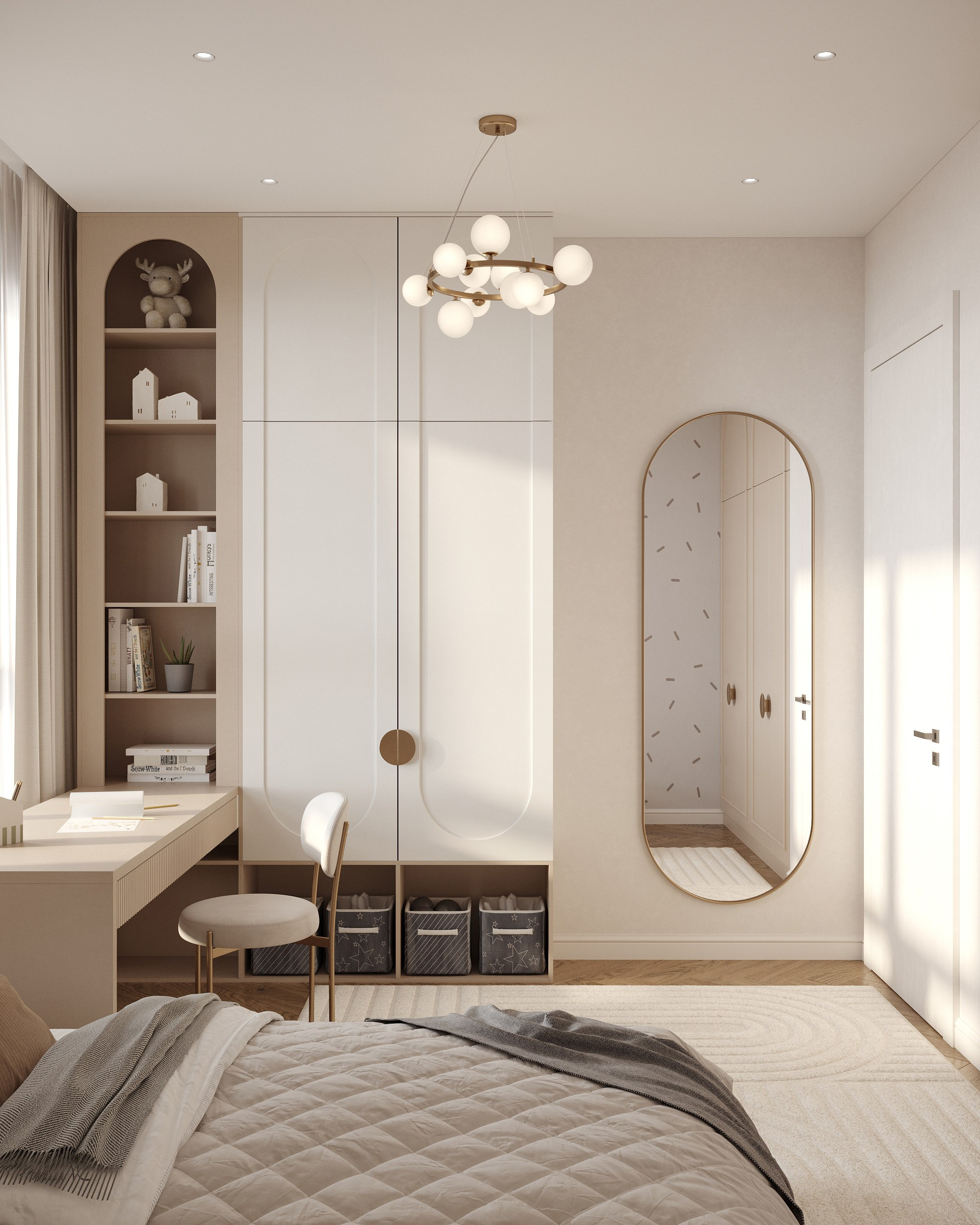 Дизайн трехкомнатной квартиры в ЖК Крыловка Парк Казань. Архитектор-дизайнер в Казани