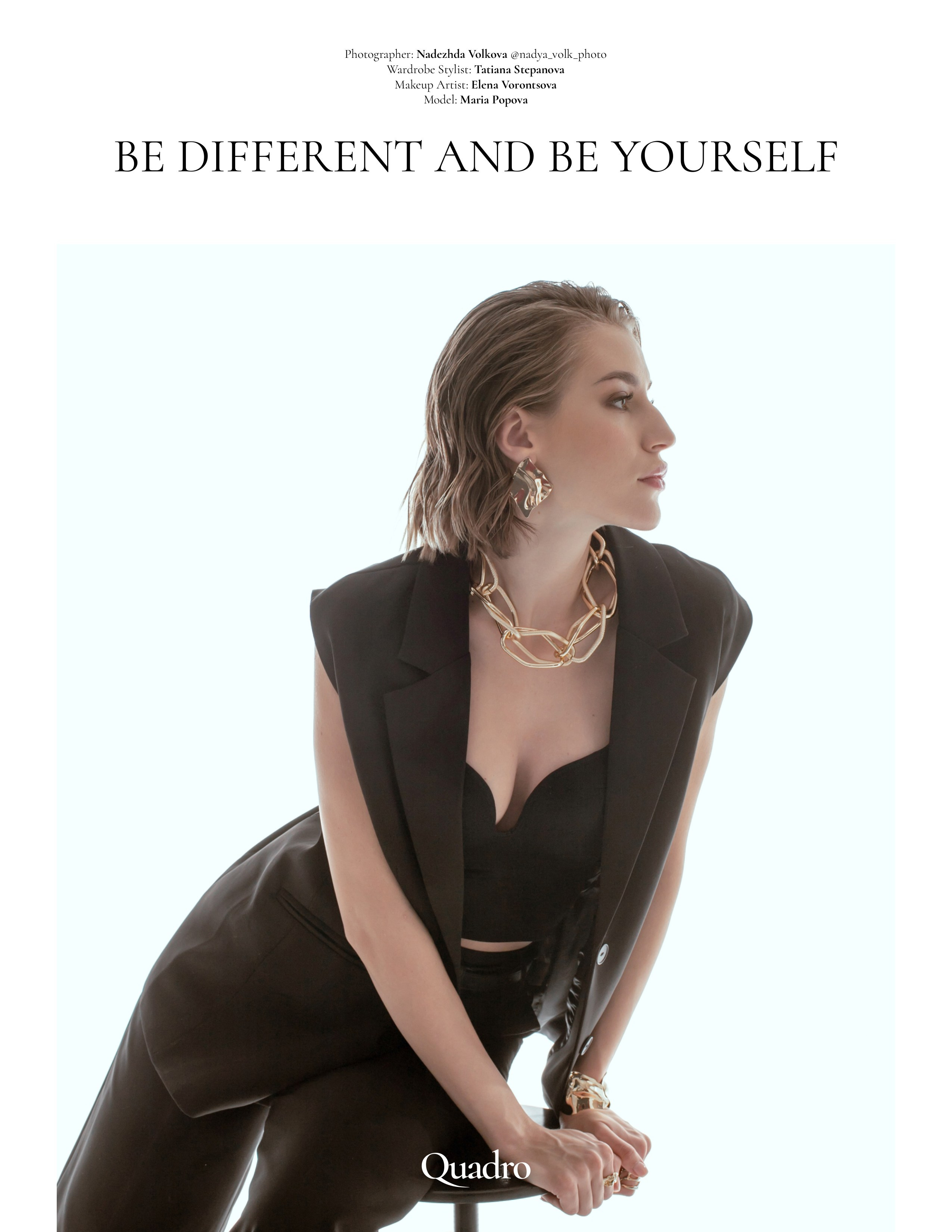 Quadro Magazine. Портретный фотограф Надежда Волкова
