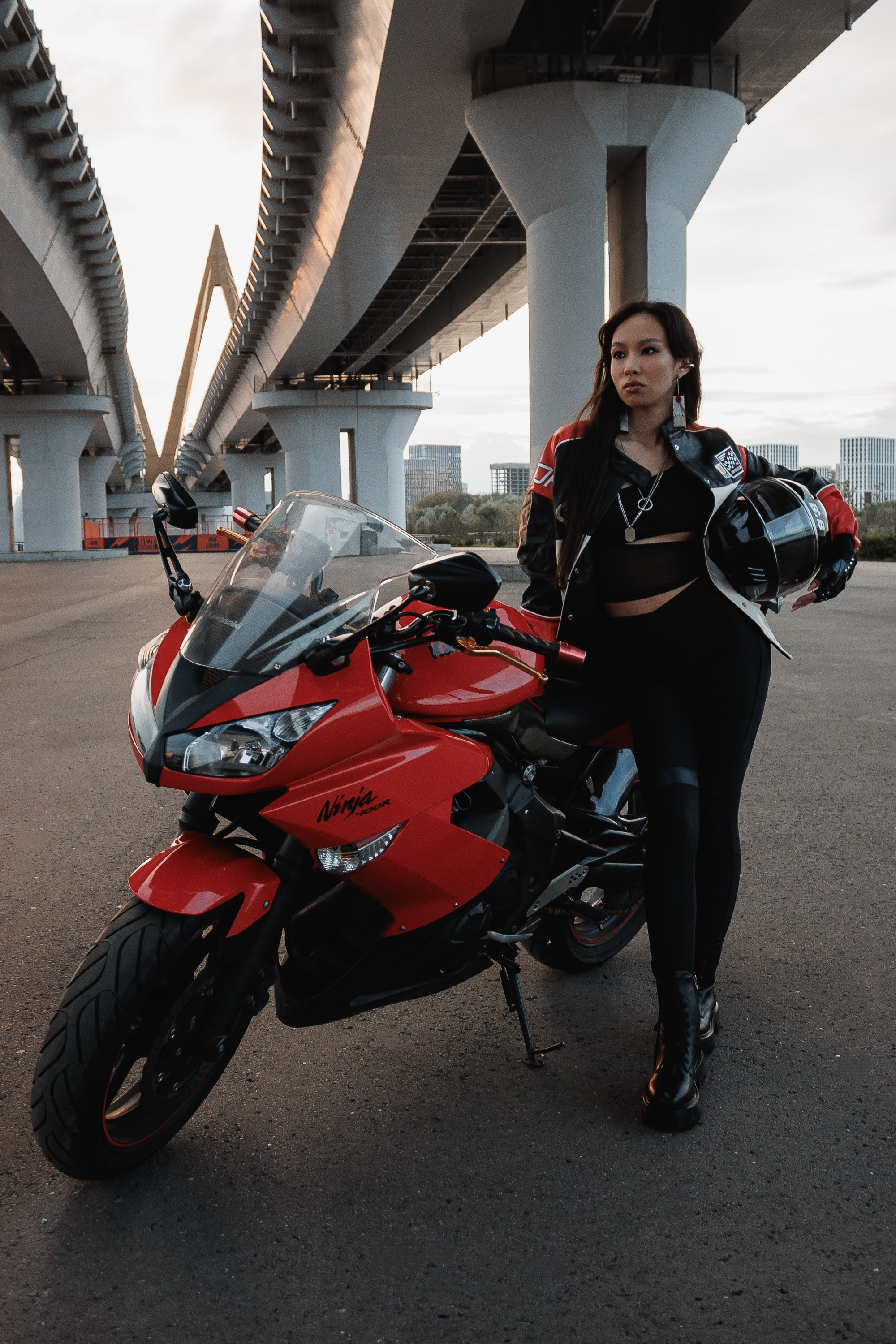 Съемка на мотоцикле. Ксю Галиасфарова — Фотограф Казань