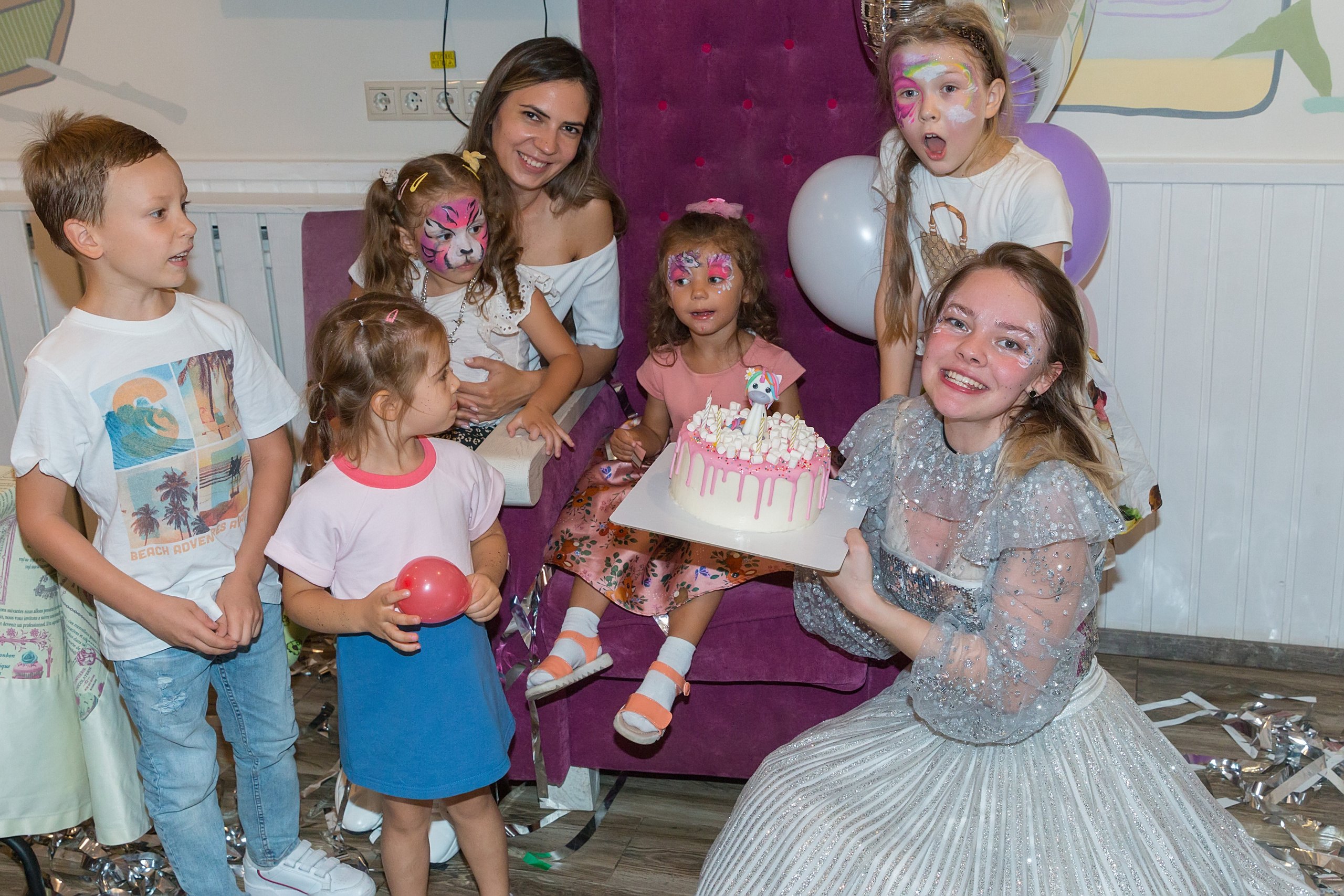 День рождение Вики 4 года. Семейный и детский фотограф в Москве Екатерина Лебедева