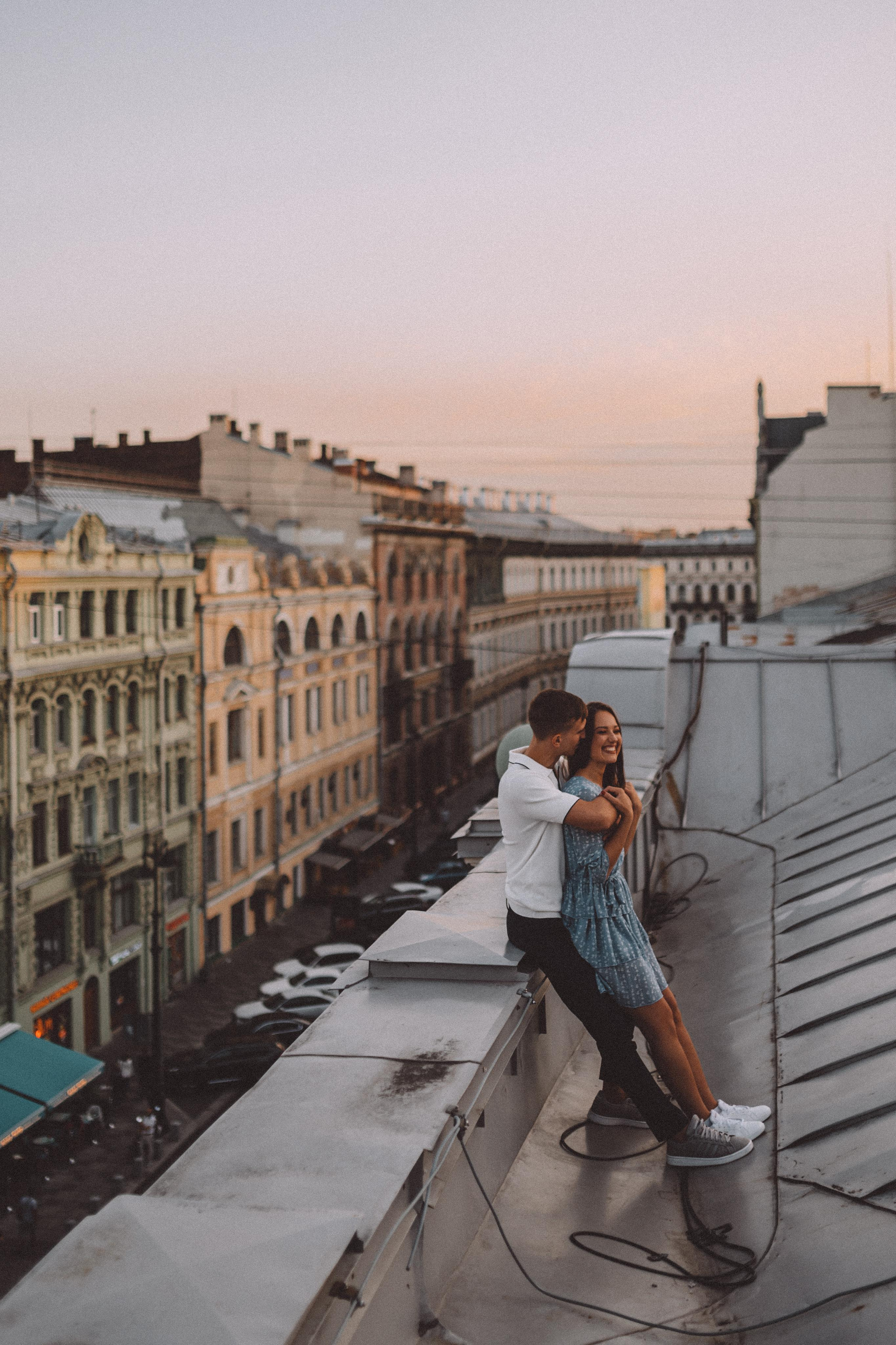 ЛавСтори Крыша. Свадебный фотограф в Санкт-Петербурге