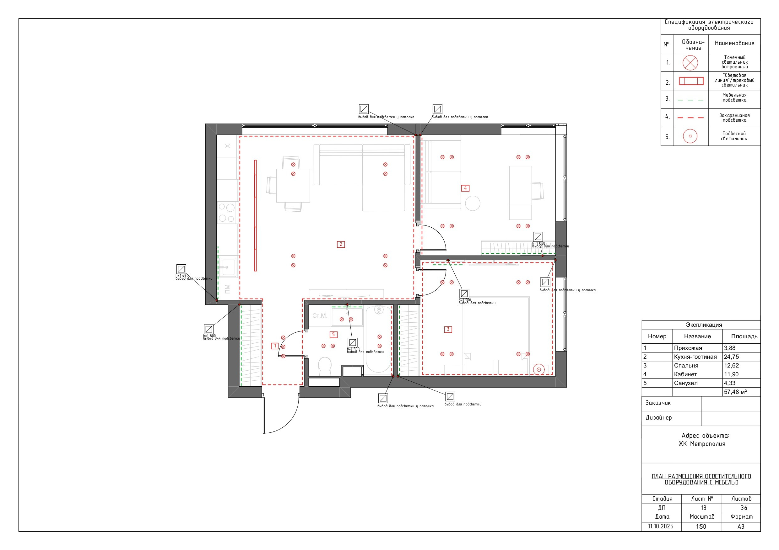 ЖК Метрополия. Дизайнер интерьера Ника Шуба