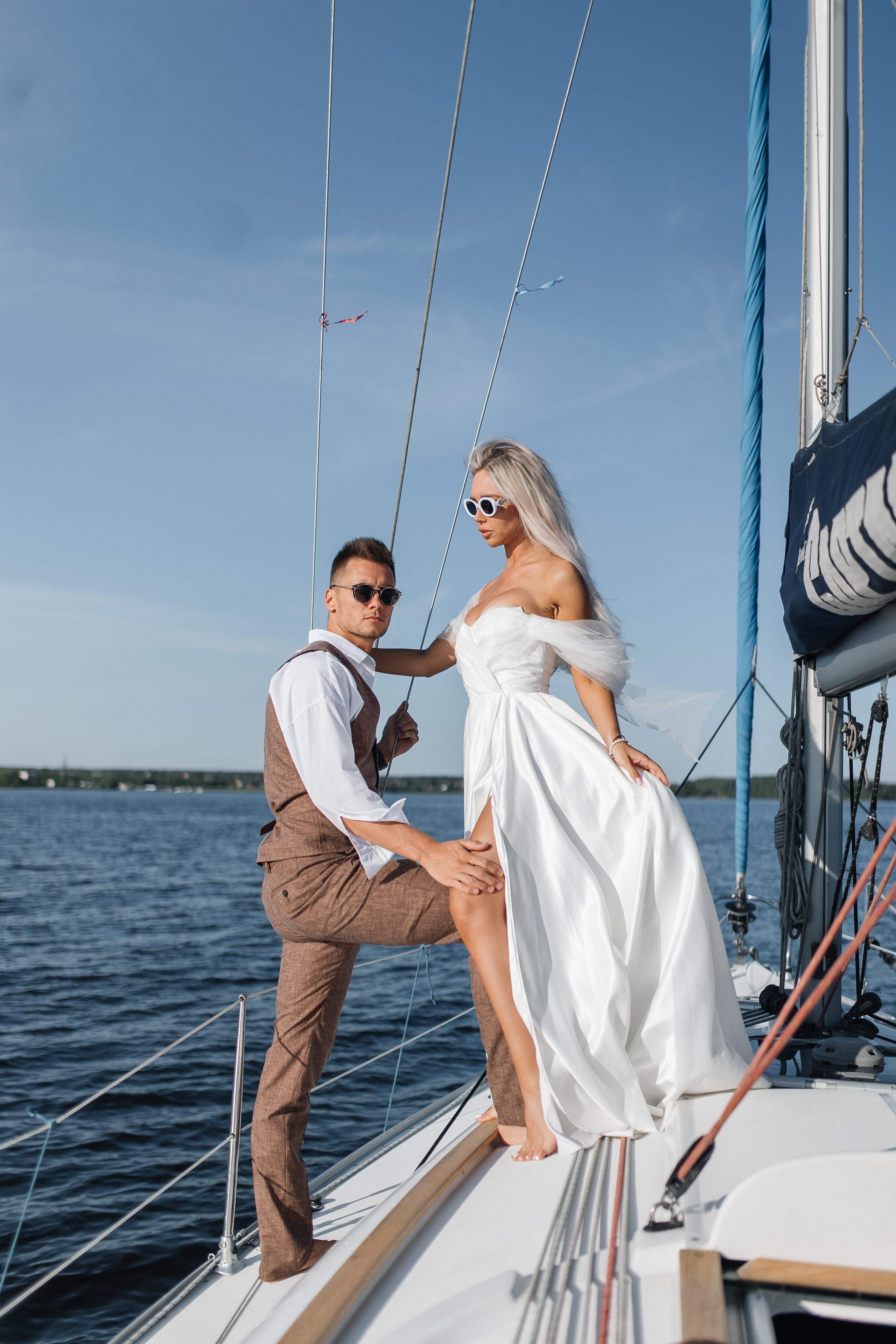 Яхта. Фотограф Антон Стренковский. Свадебная хроника в Москве