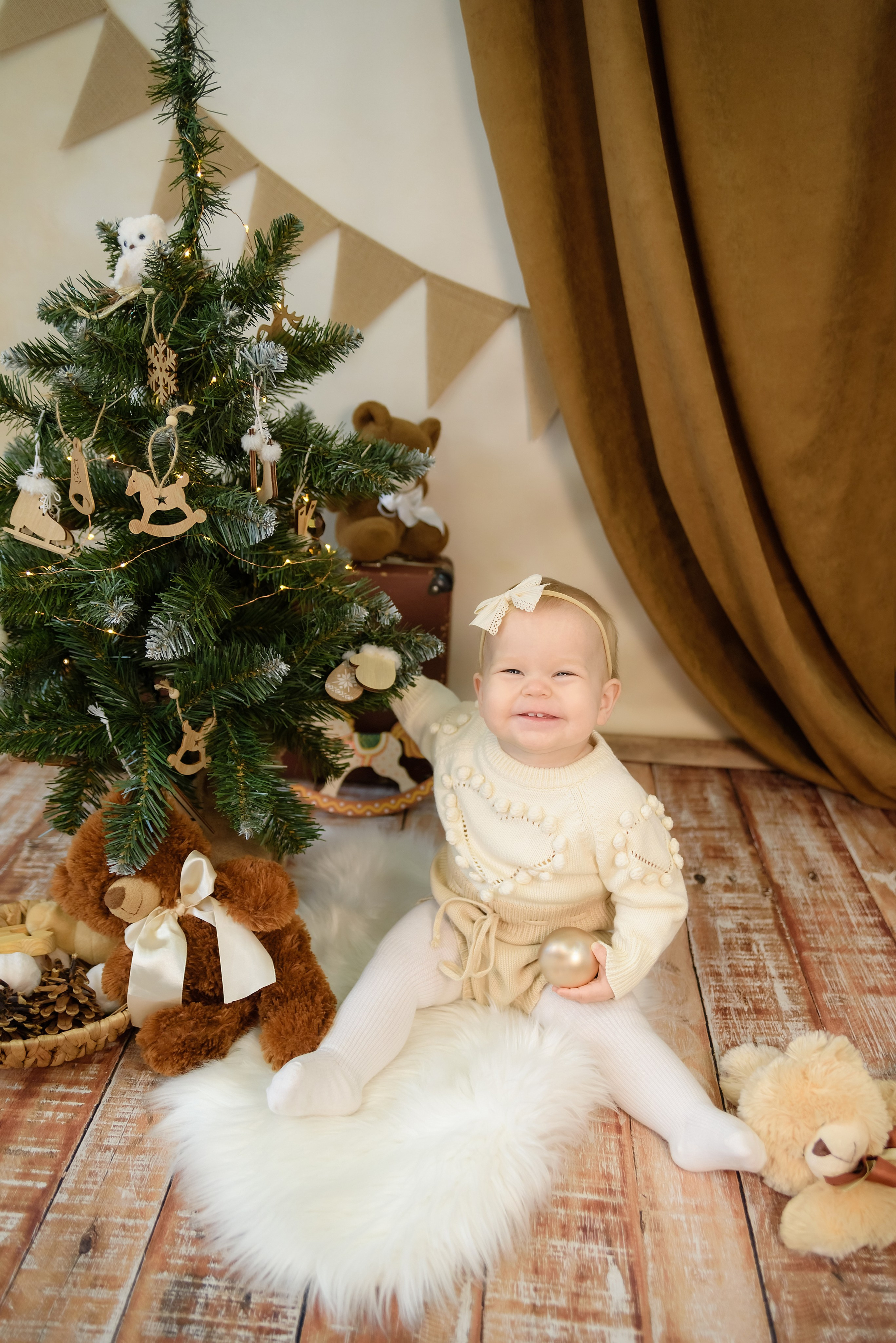 Детская фотосессия «Новогодний медвежонок» Мирослава. Детский Фотограф |Фотограф на годик в Брянске Ирина Романова