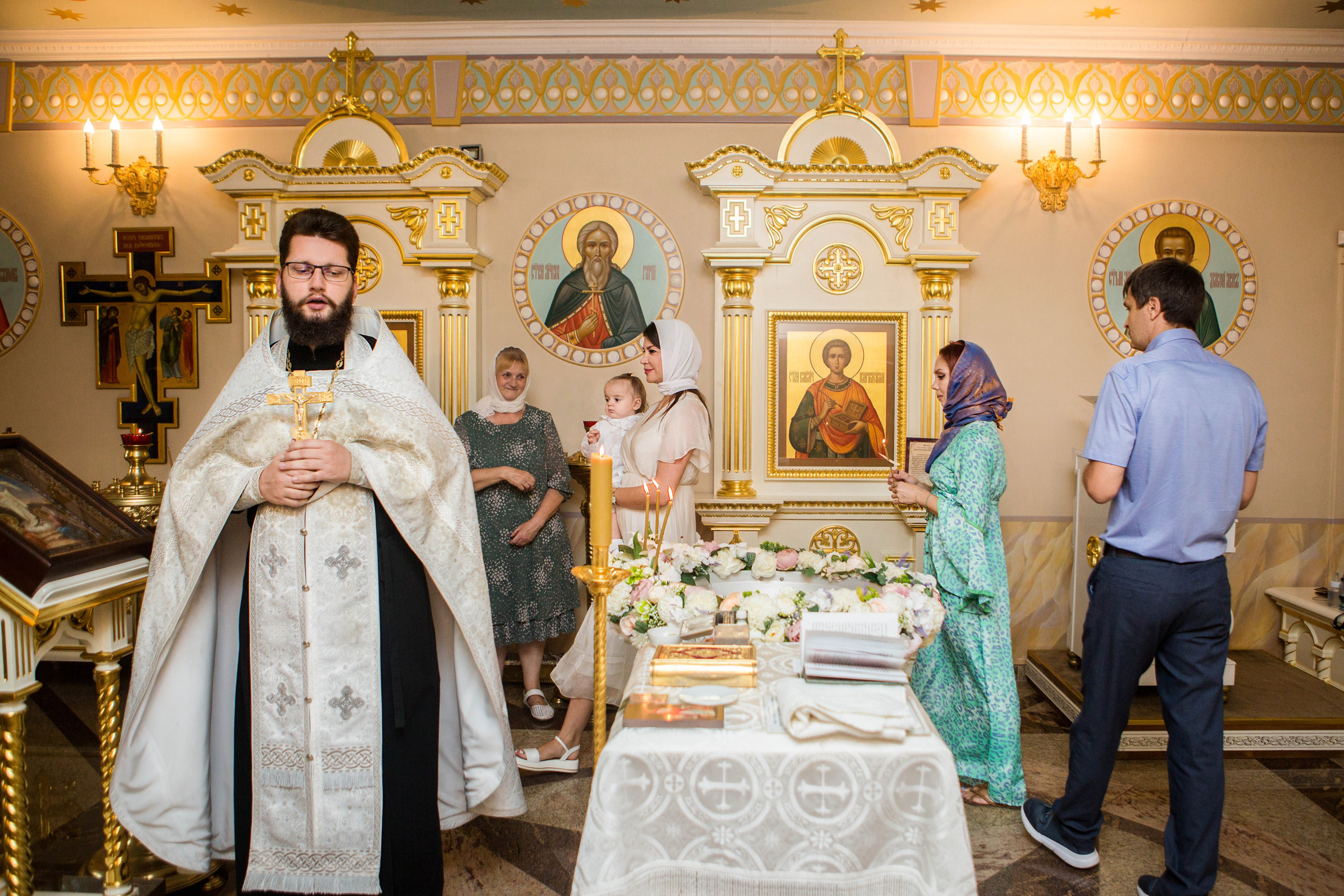 Крещение Дарьи. Храм в честь иконы Божией Матери Целительница. Свадебный семейный и детский фотограф в Краснодаре Карина Федоровская