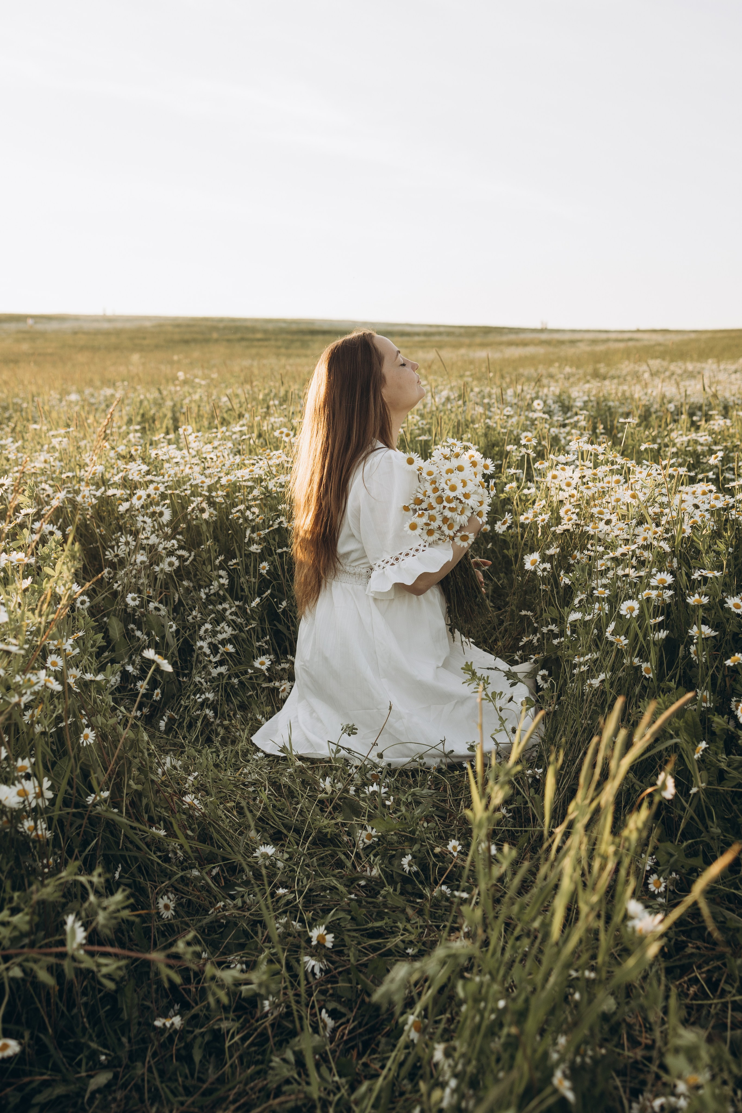 Маша и ромашки. Семейный фотограф в Москве Виктория Ястребинская