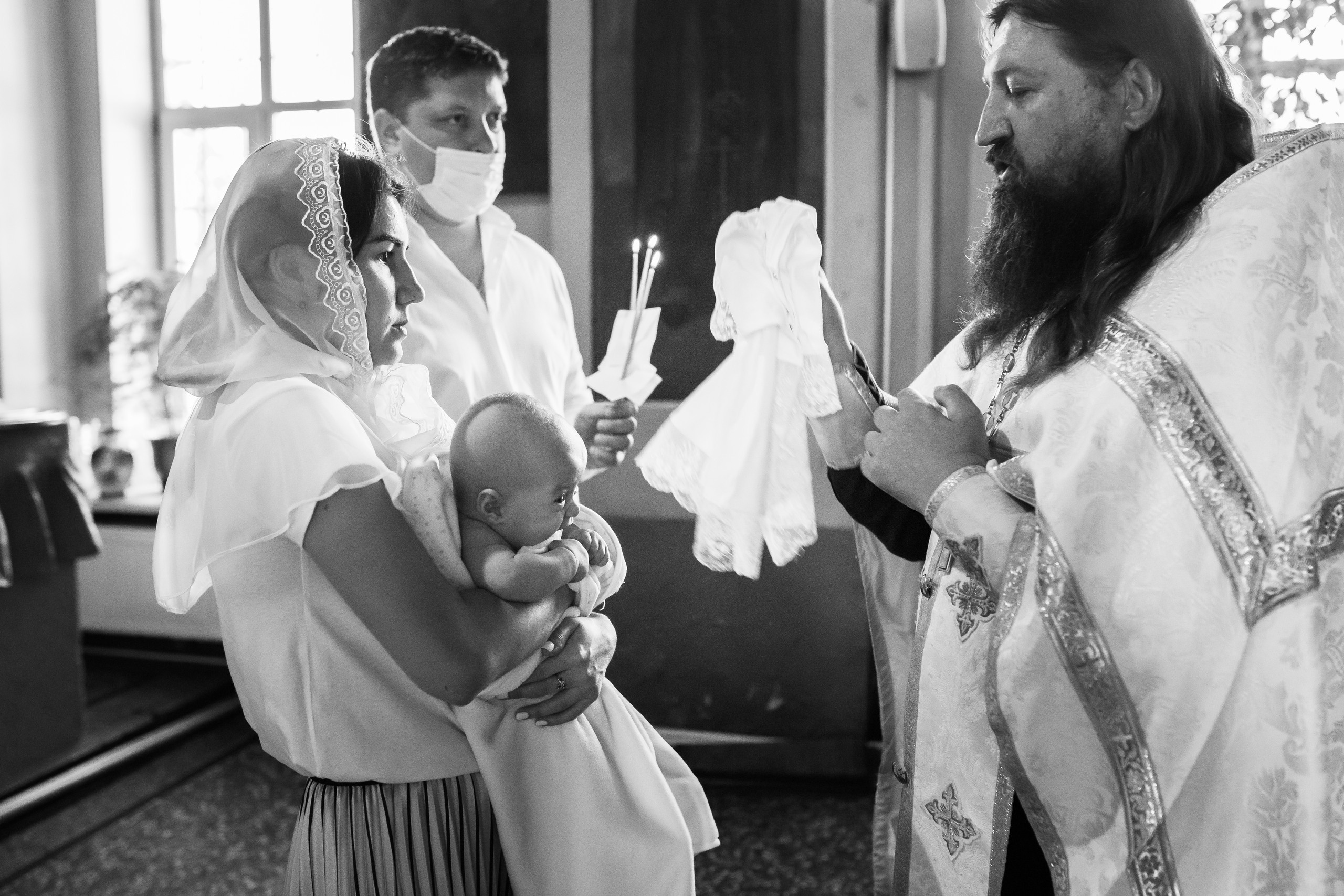 Таинство Крещения Анны. Фотограф новорожденных в Москве Щелково и МО Ангелина Энговатова