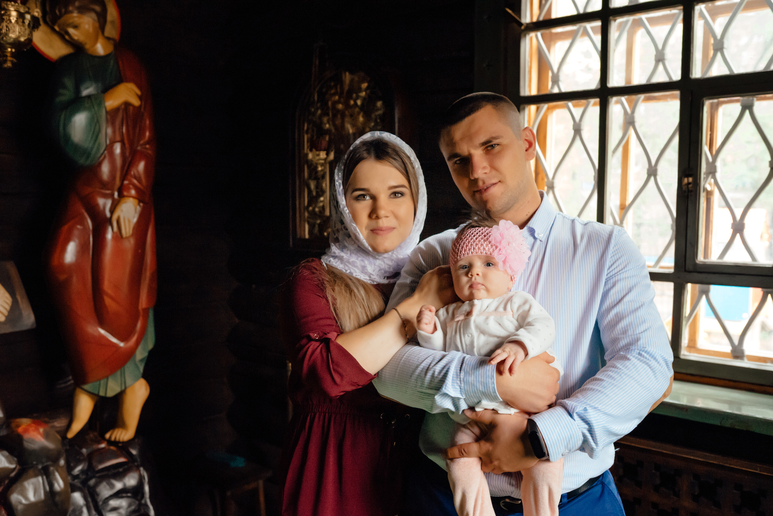 Таинство Крещения Яны. Фотограф новорожденных в Москве Щелково и МО Ангелина Энговатова