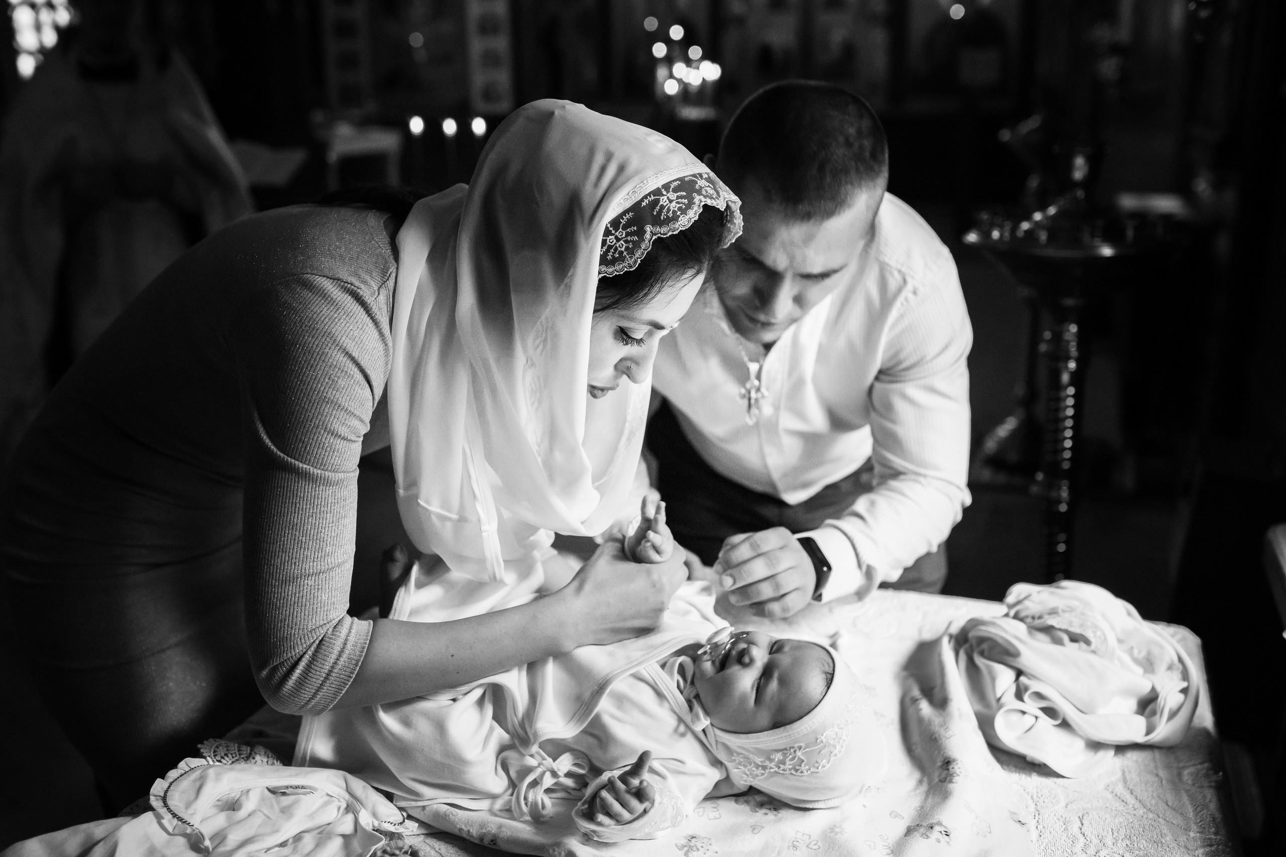 Таинство Крещения Яны. Фотограф новорожденных в Москве Щелково и МО Ангелина Энговатова