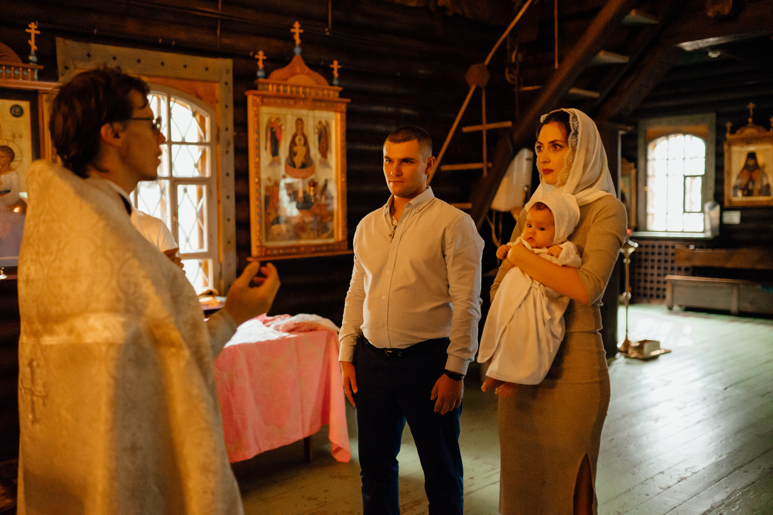 Таинство Крещения Яны. Фотограф новорожденных в Москве Щелково и МО Ангелина Энговатова