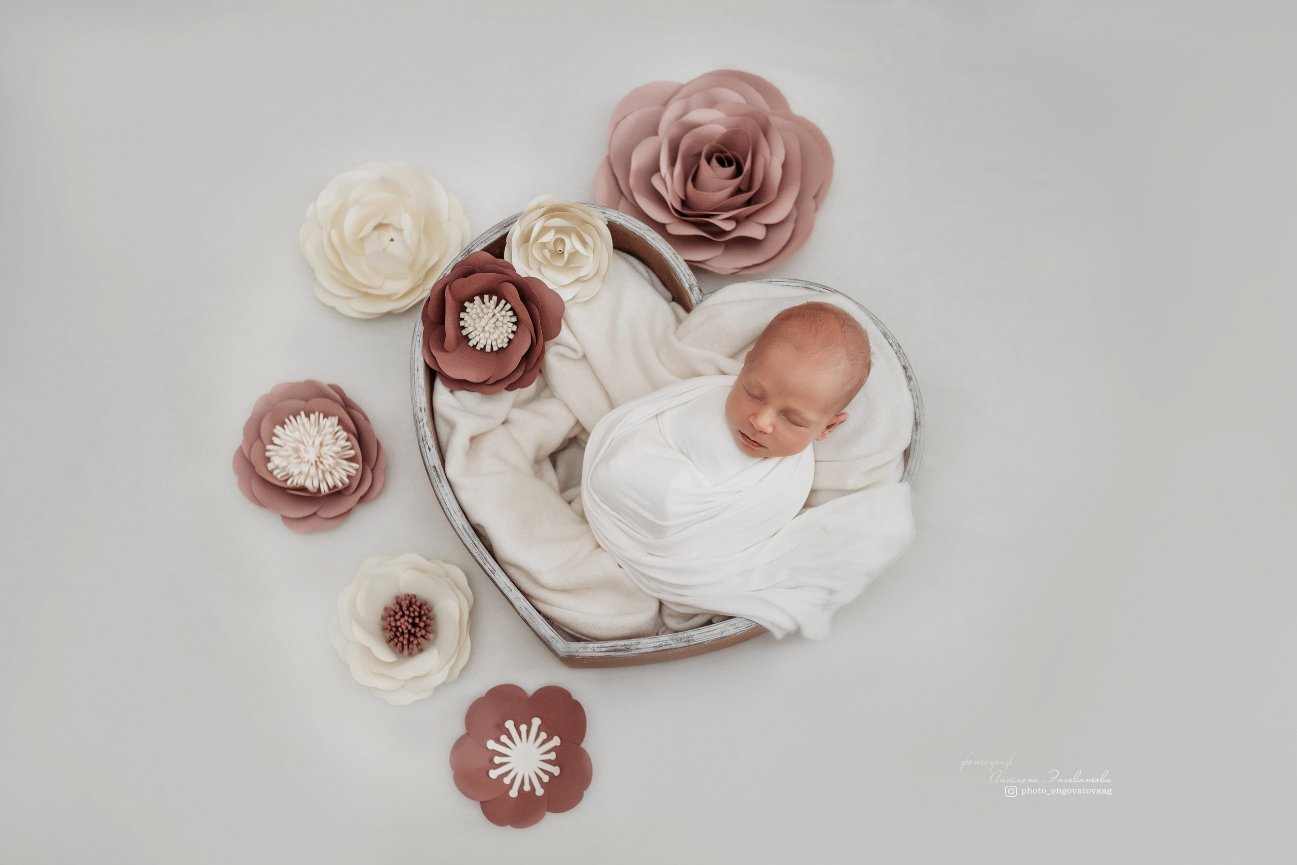 Вера 16 дней. Фотограф новорожденных в Москве Щелково и МО Ангелина Энговатова