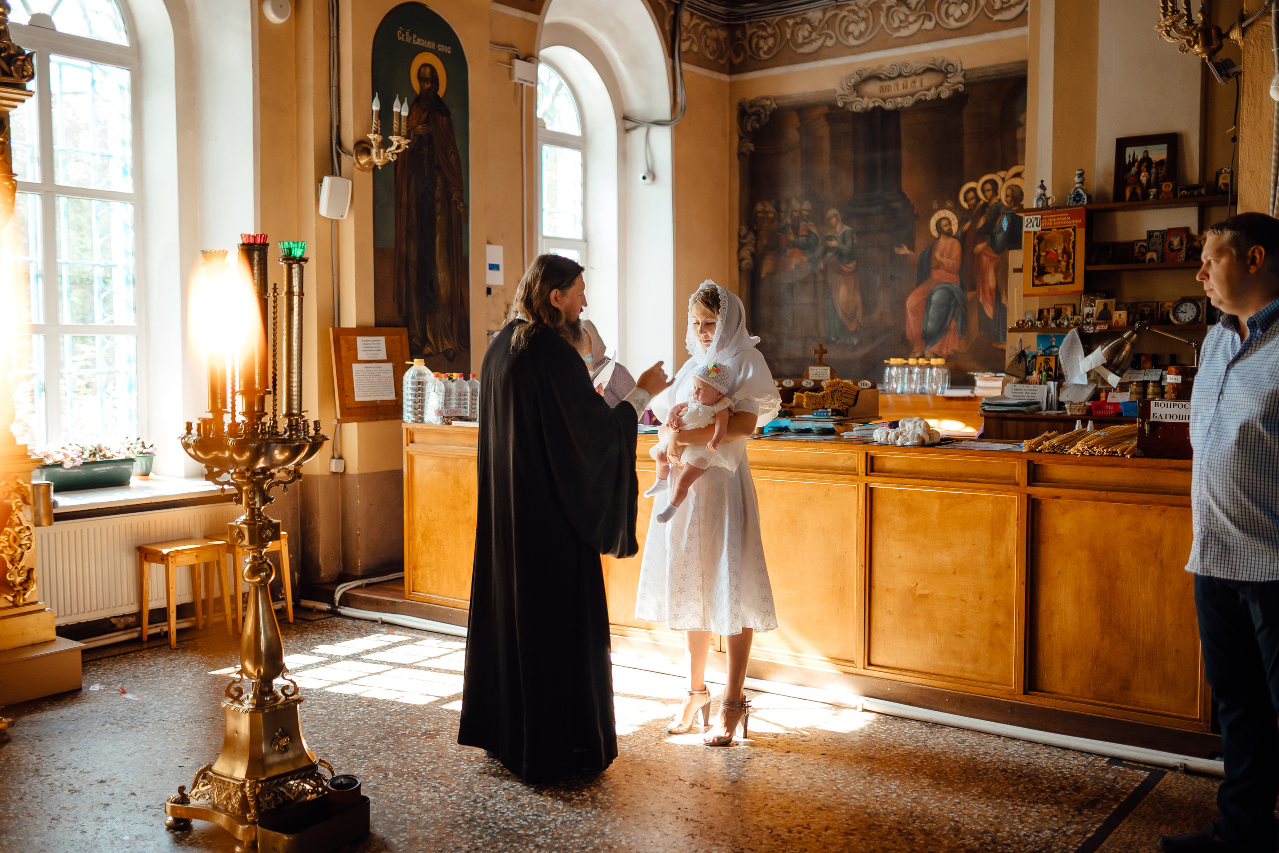 Таинство Крещения Анны. Фотограф новорожденных в Москве Щелково и МО Ангелина Энговатова