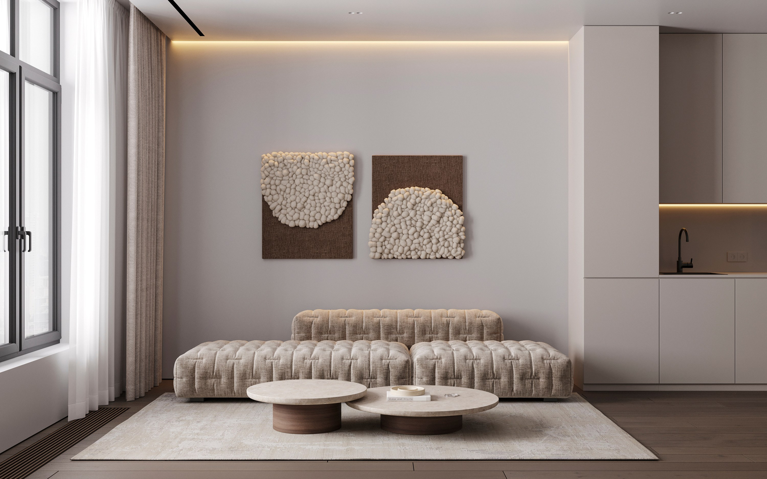 CLOUD MINIMAL | DESIGNER ANNE KIREEVA. Interior Visualization by Valerie Stetyukevich