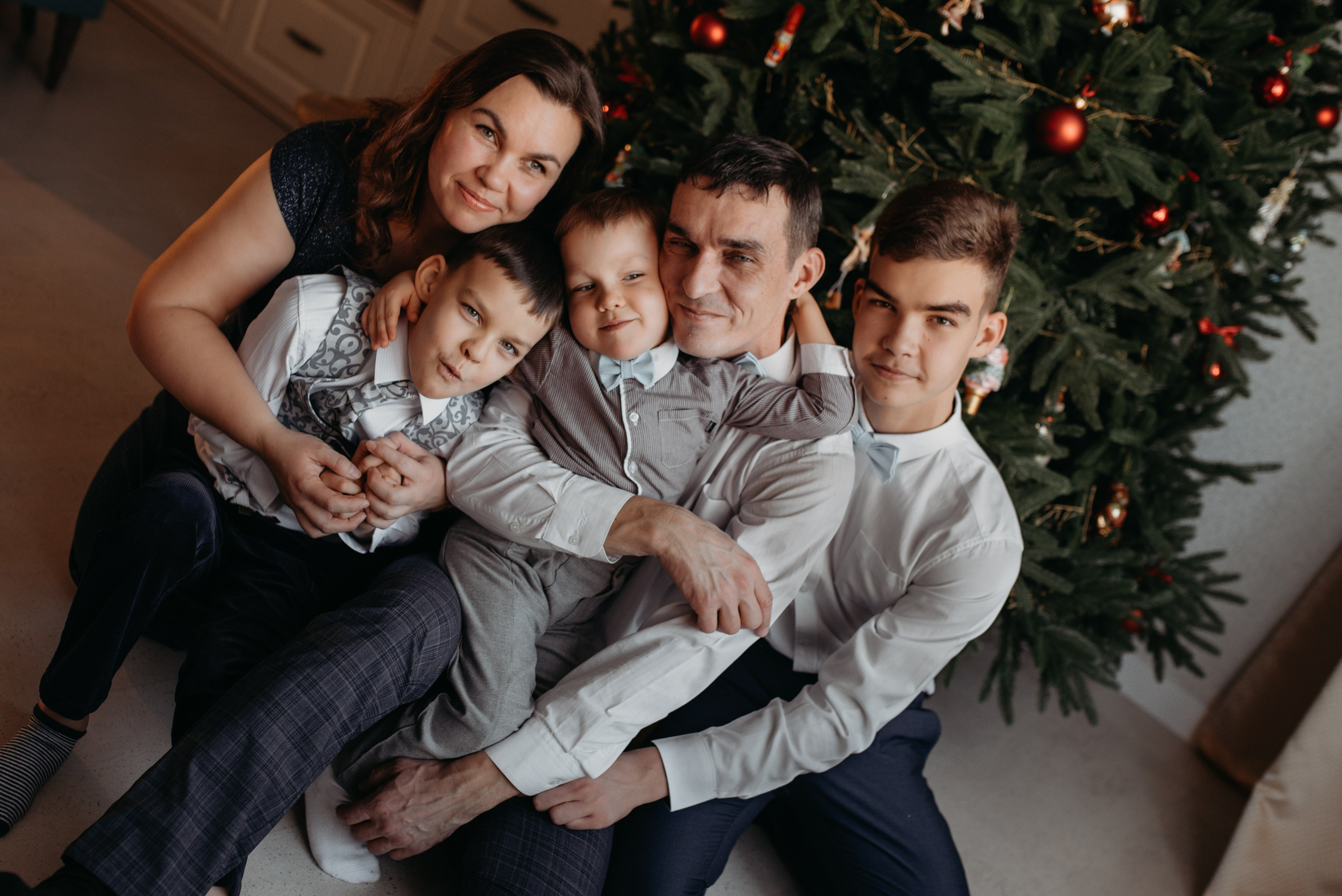 Юлия, Алексей, Тихон, Трофим и Потап. Семейный и детский фотограф в Новосибирске и Краснообске — Анна Ким