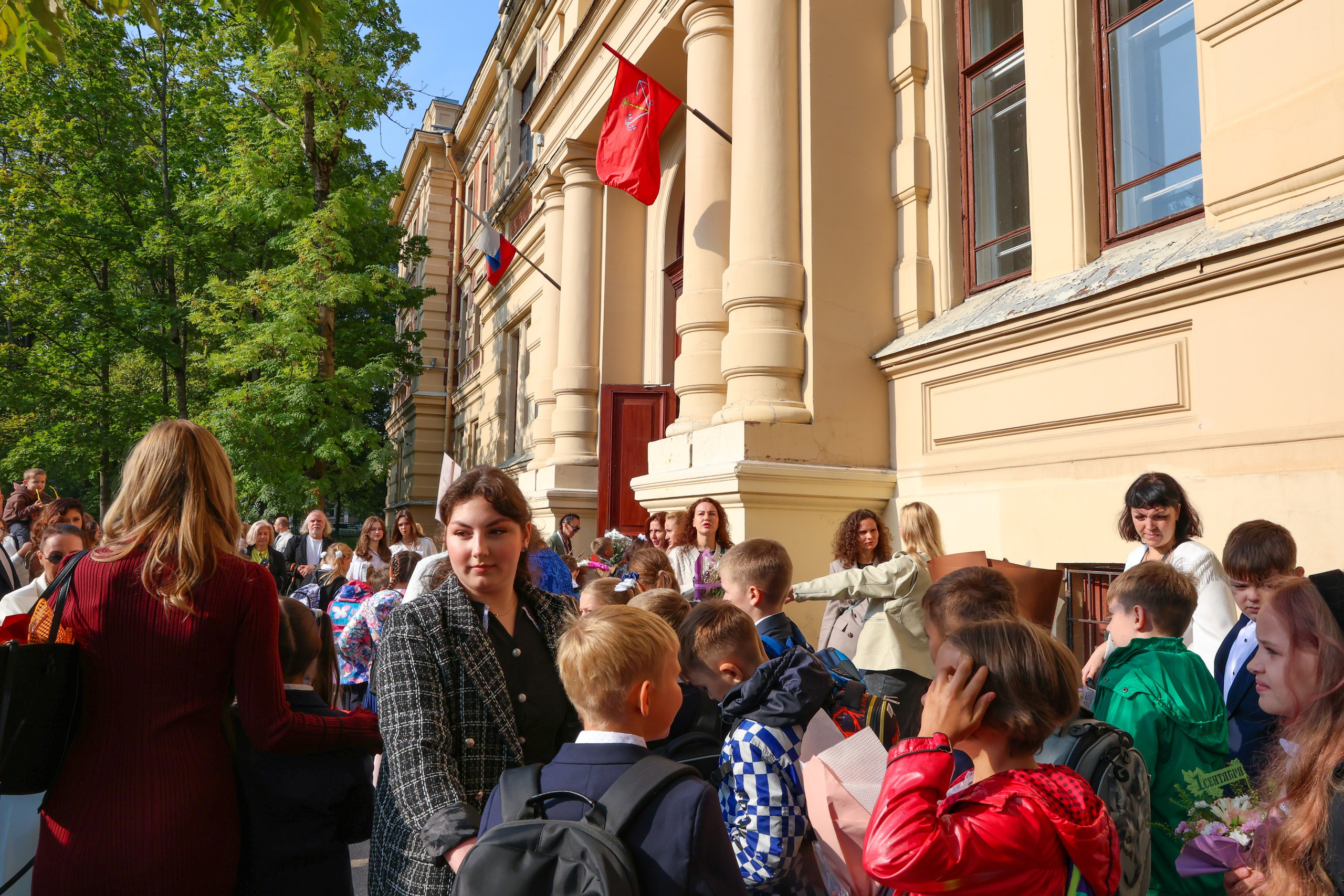 1 сентября в школе № 500. Фотограф Дарья Попова