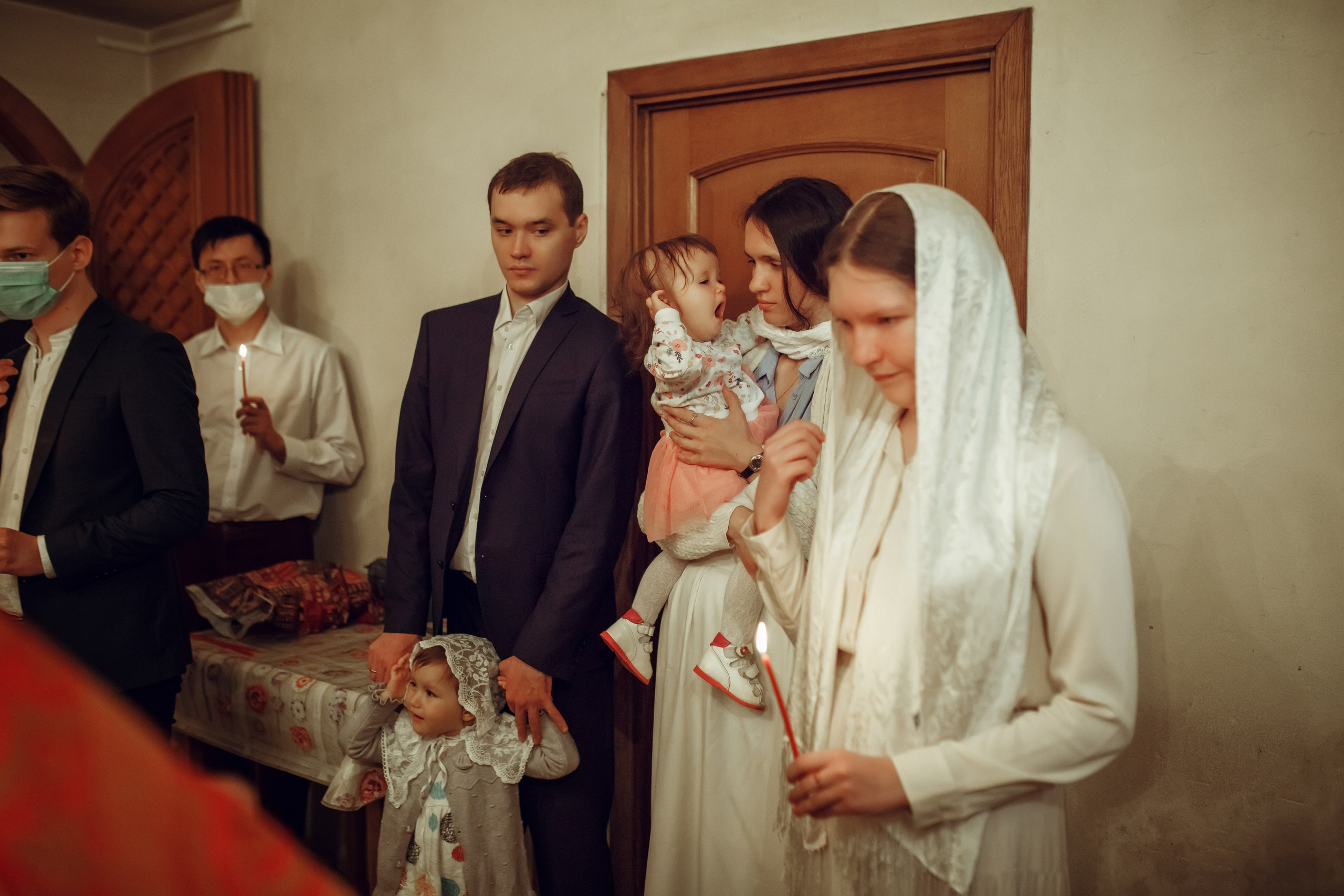 Крещение Даши. Фотограф на Крещение, семейный фотограф в Москве