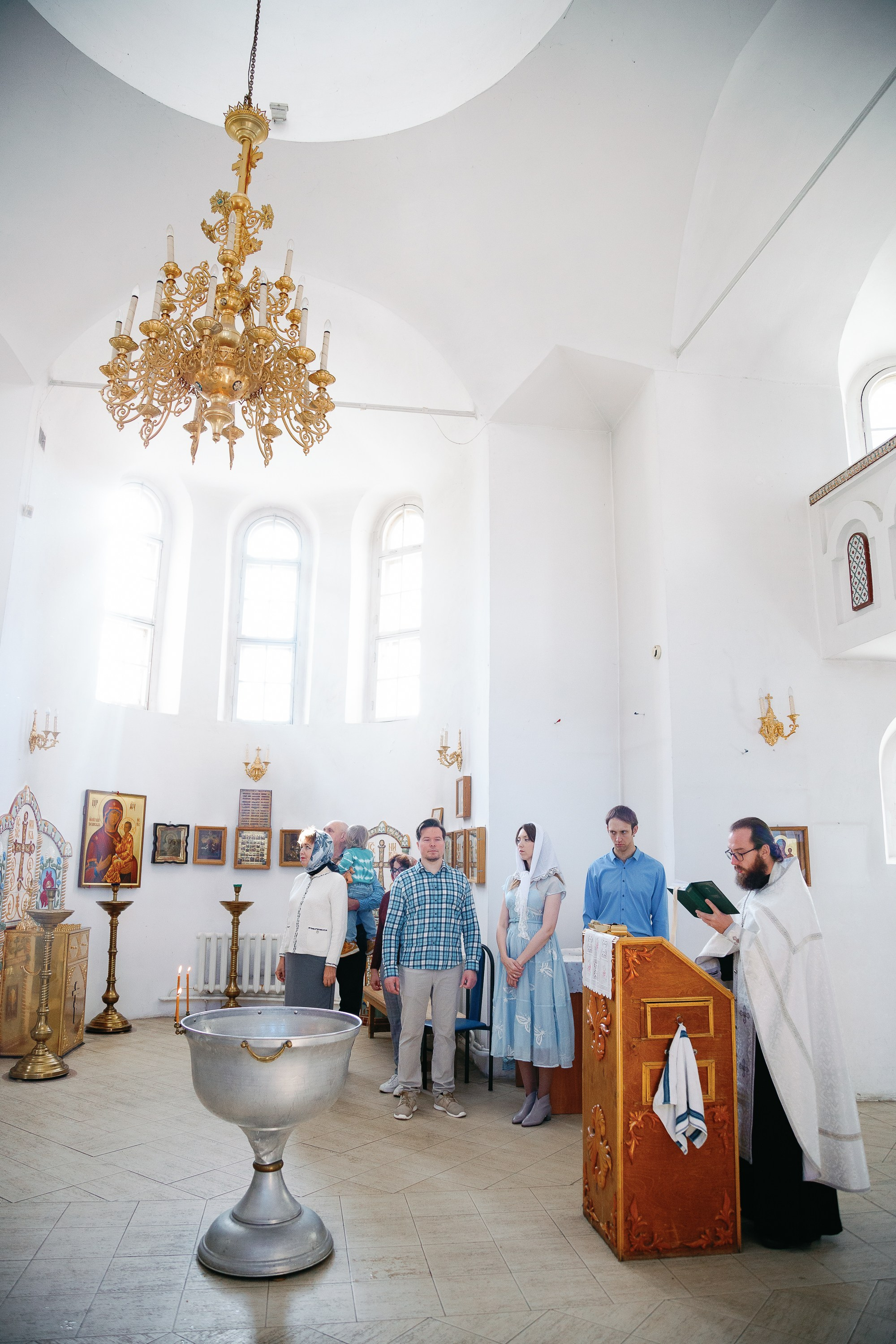 Крещение в Храме Преподобного Андрея Рублева в Электростали
