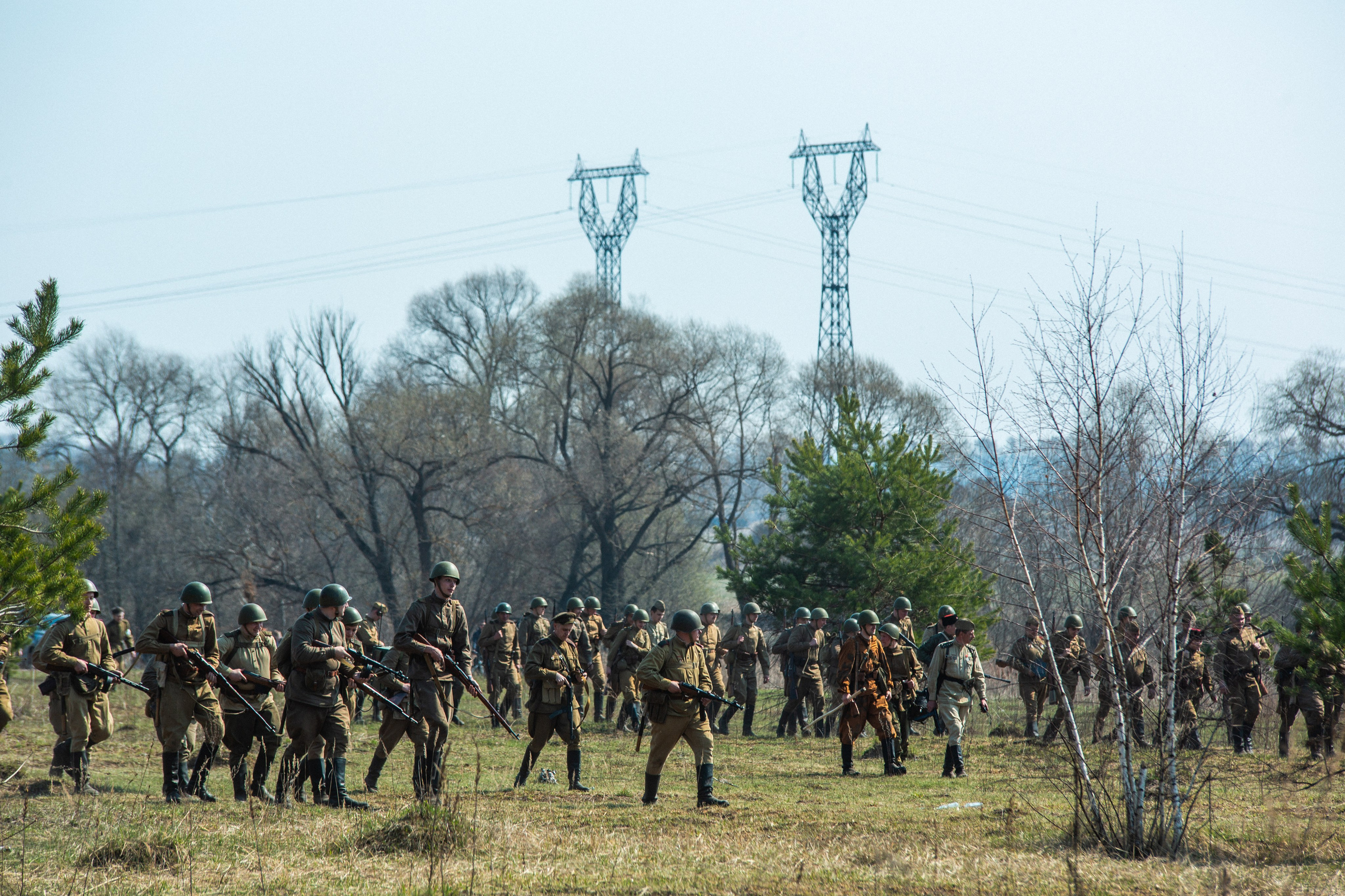 РЕКОНСТРУКЦИЯ БОЯ — ВОВ — БИТВА ЗА ГОРОД. Профессиональный фотограф в Мценске и Орловской области