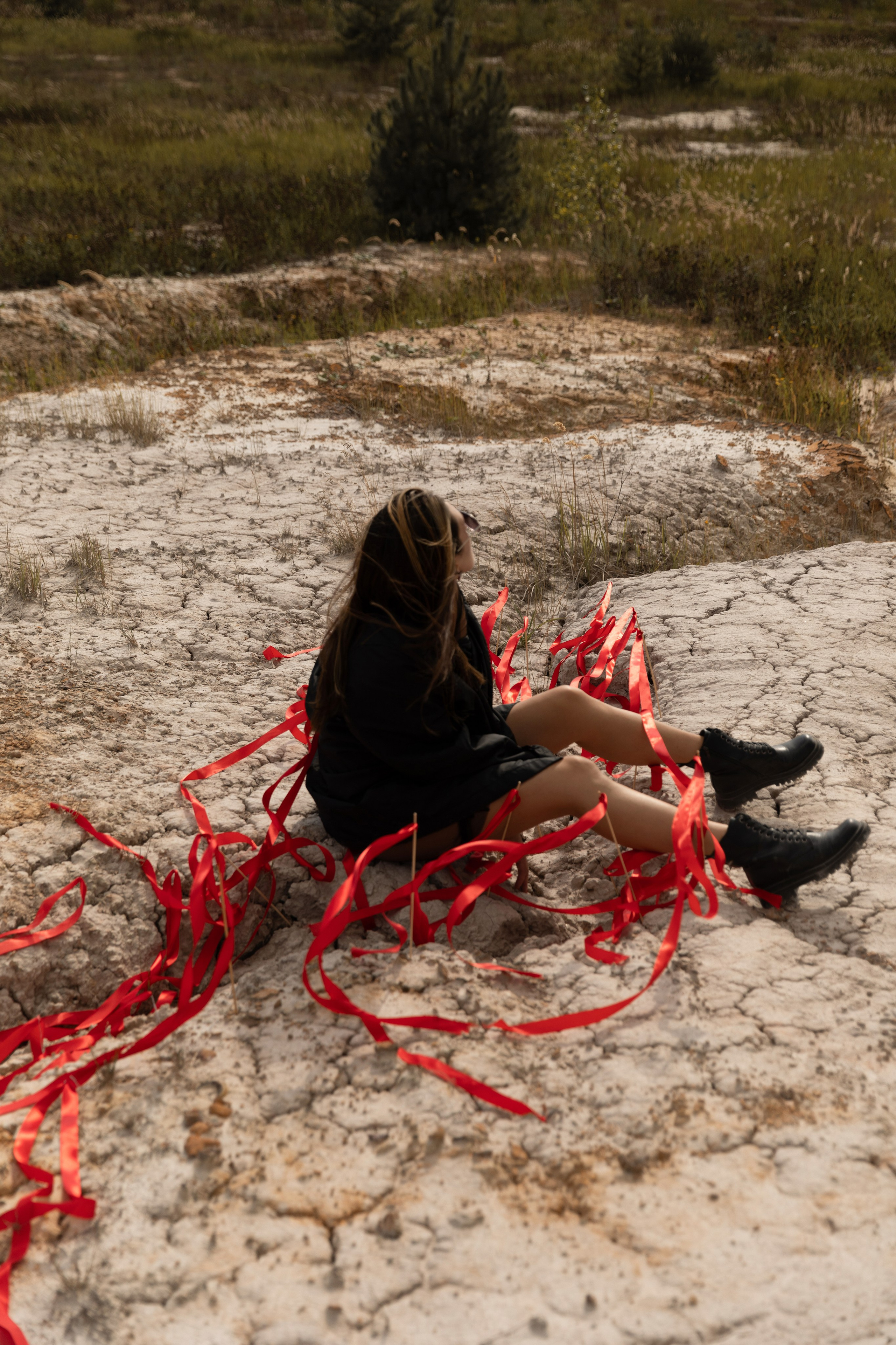 Александра «Red ribbons». Фотограф Мария Щеголькова. Чувственный женский портрет