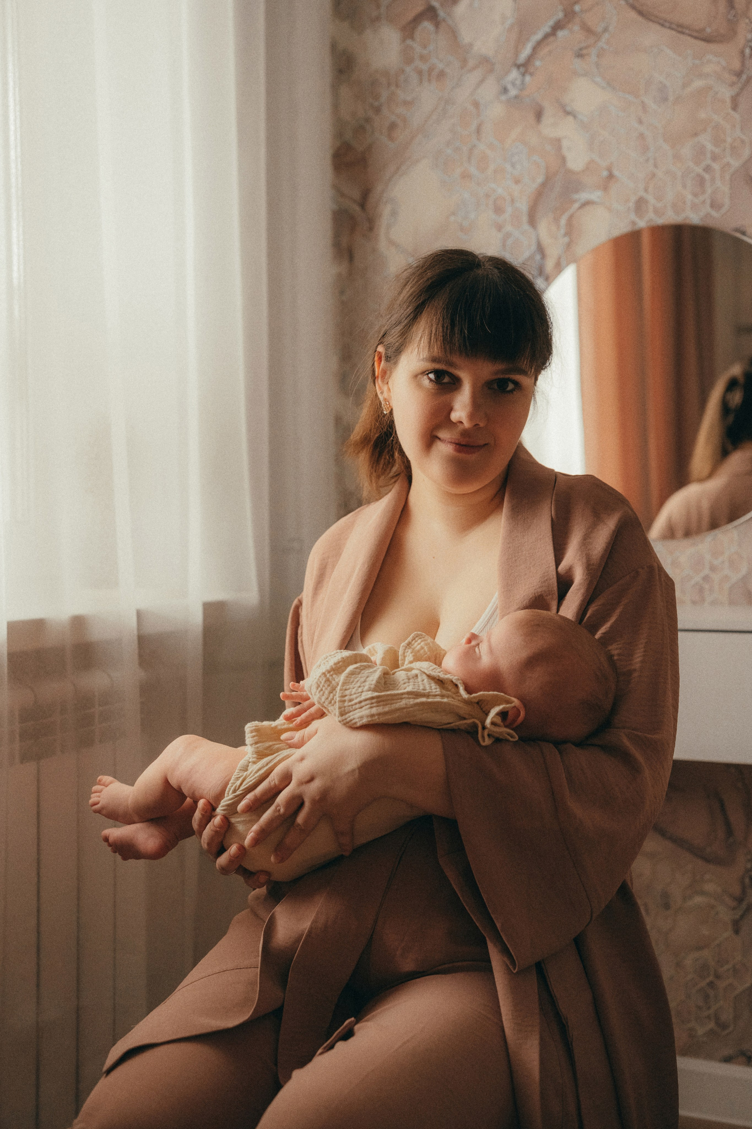 Андрей, Настя, Тая. Семейный фотограф • Домашние съемки в Нижнем Новгороде