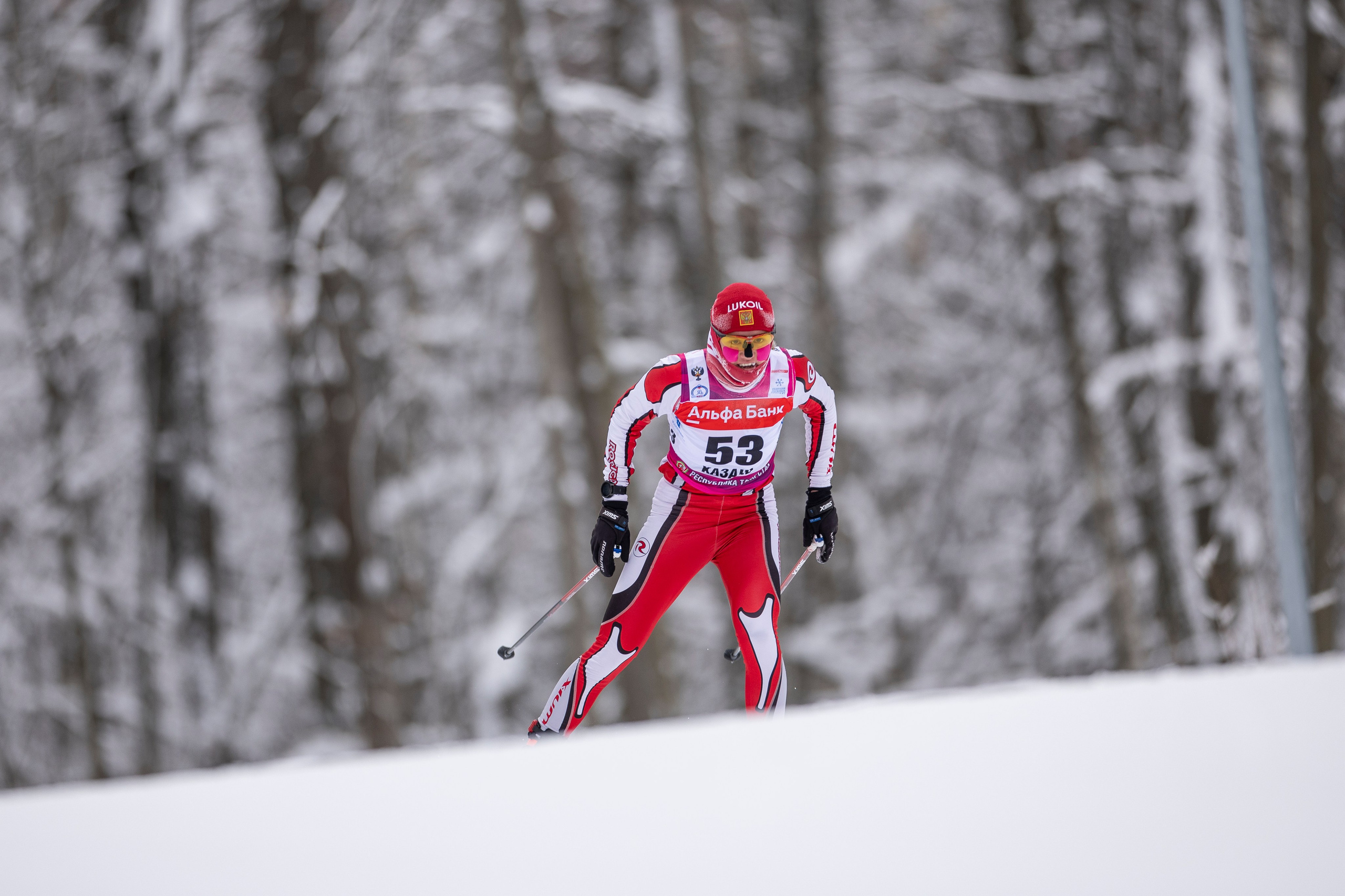 Кубок Росси по лыжным гонкам 2024. Женщины 10 км. Спортивный репортажный фотограф Казань Нафис Сиразетдинов