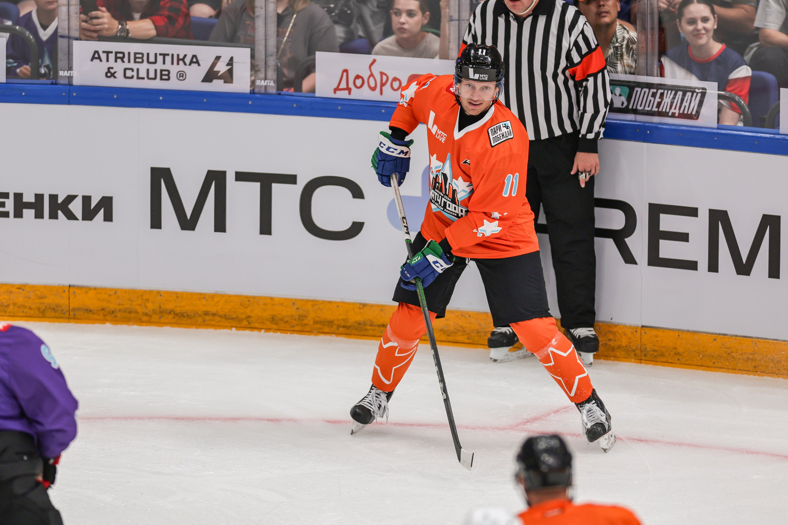 Матч года 2024: Игроки НХЛ против Игроков КХЛ. Спортивный репортажный фотограф Казань Нафис Сиразетдинов