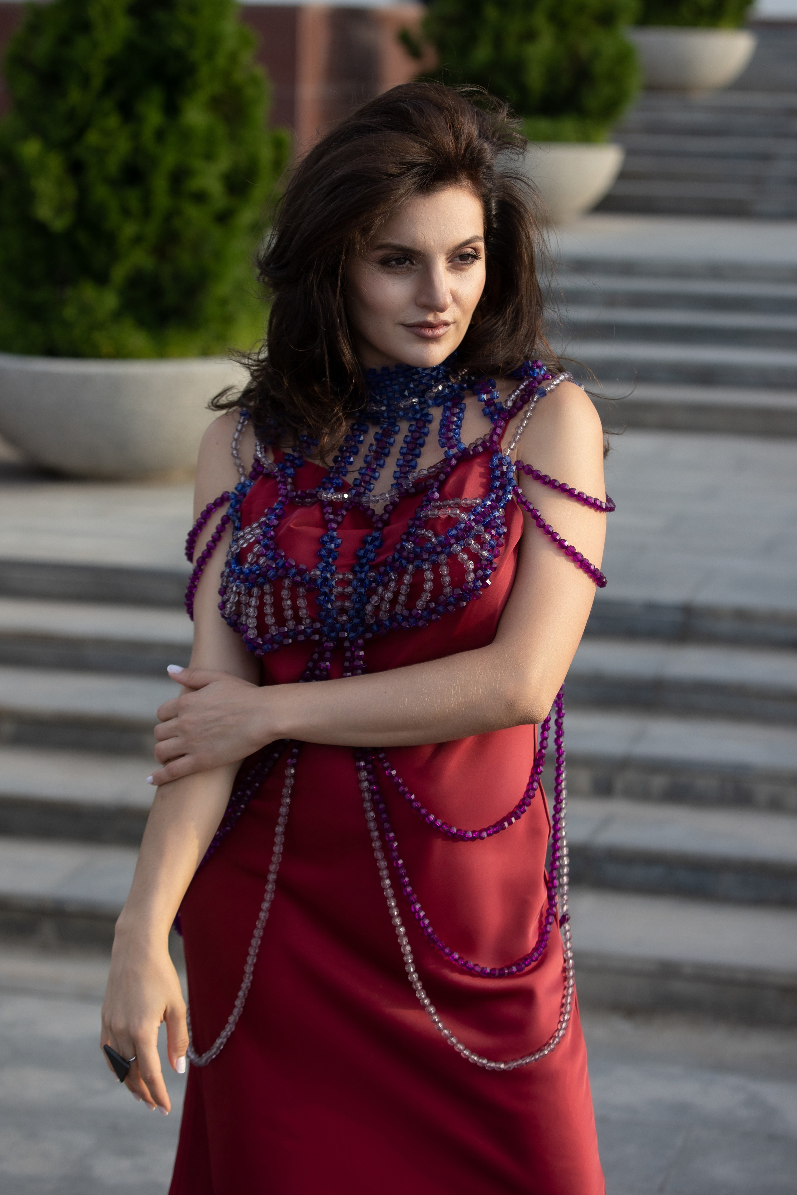 Фотосессия для Кристины в украшениях ручной работы Анны Максаковой. Фото для рекламы. Фотограф в Астрахани Айлет Утегенова