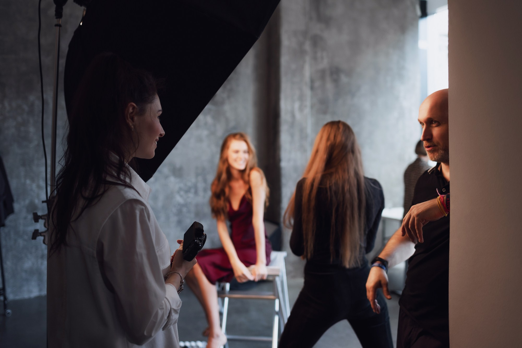 закулисье в студии