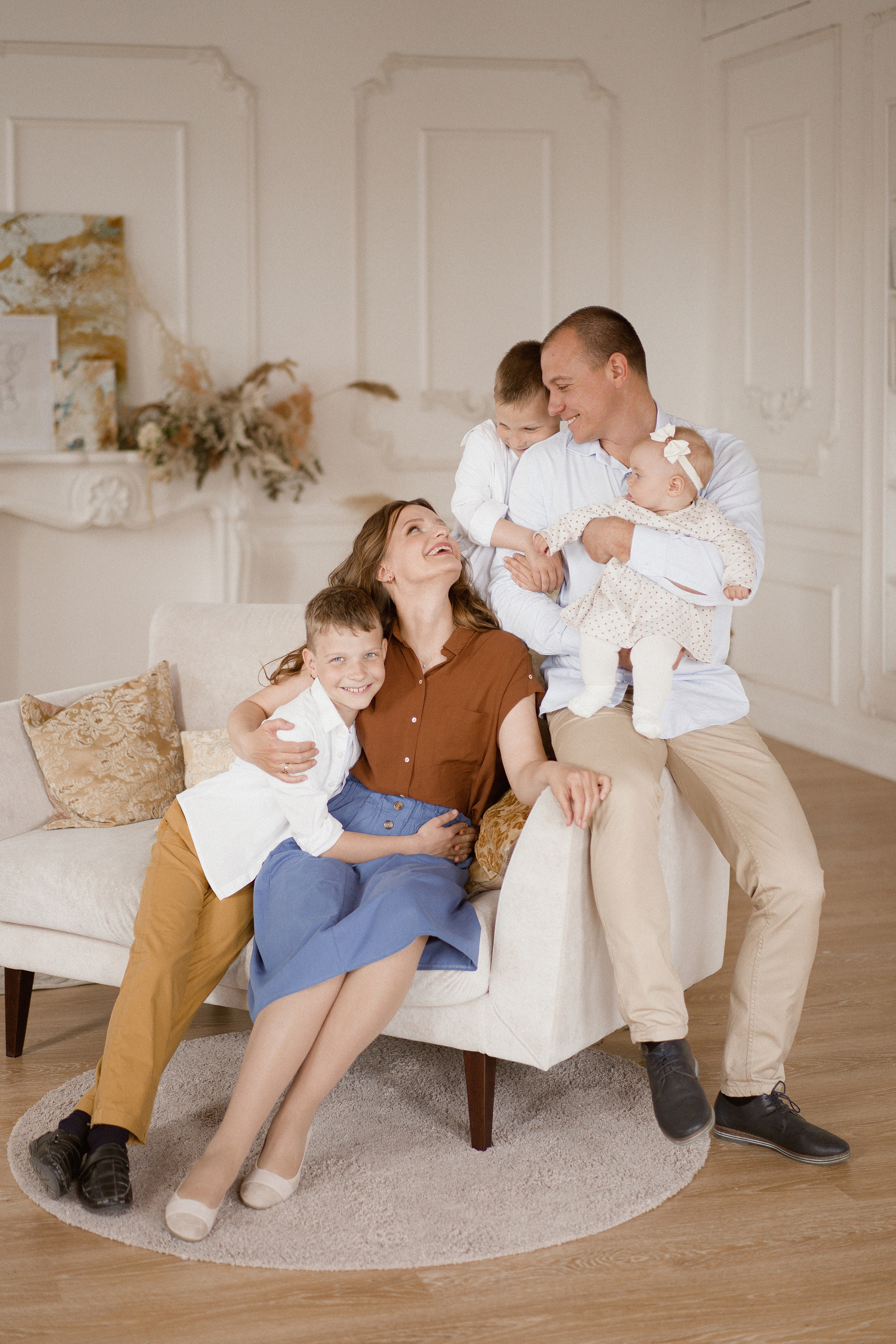 Семейная фотосессия. Катя, Федя, Даниэль, Макар и Майя. Портретный, семейный и свадебный фотограф в Курске Роман Сазонов