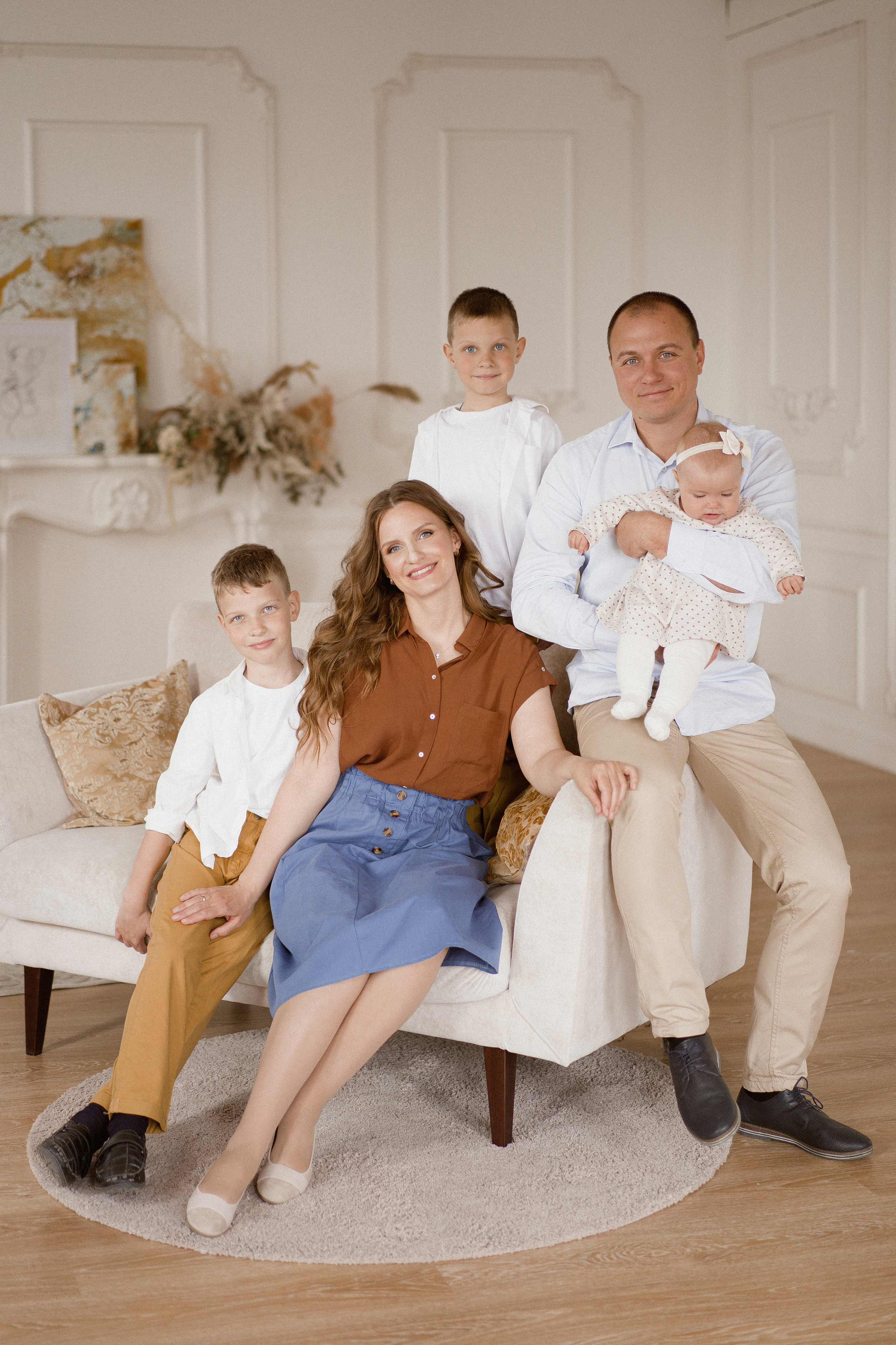 Семейная фотосессия. Катя, Федя, Даниэль, Макар и Майя. Портретный, семейный и свадебный фотограф в Курске Роман Сазонов