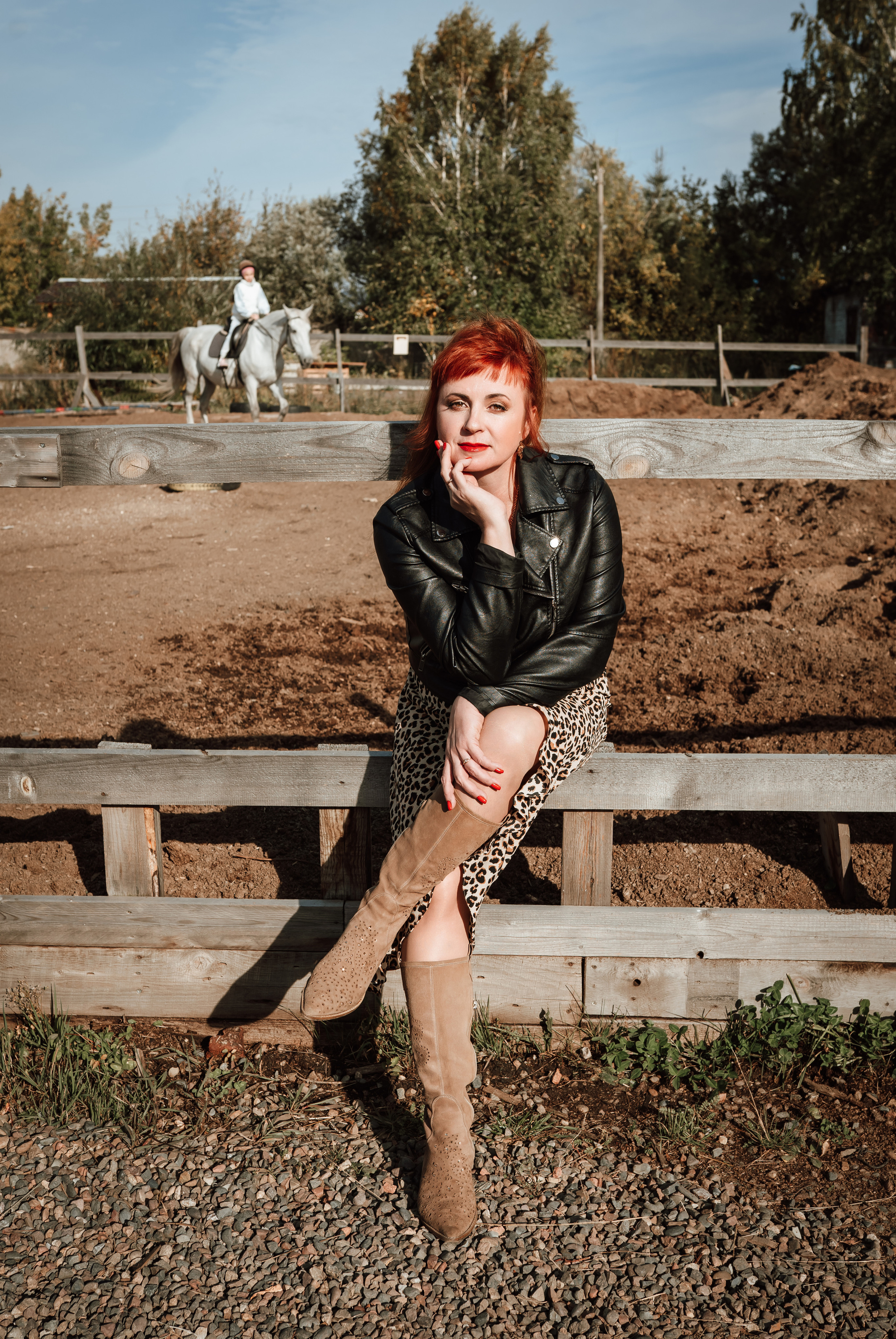 Фотосессия на конном дворе. Фотограф Ким Наталья в Красноярске