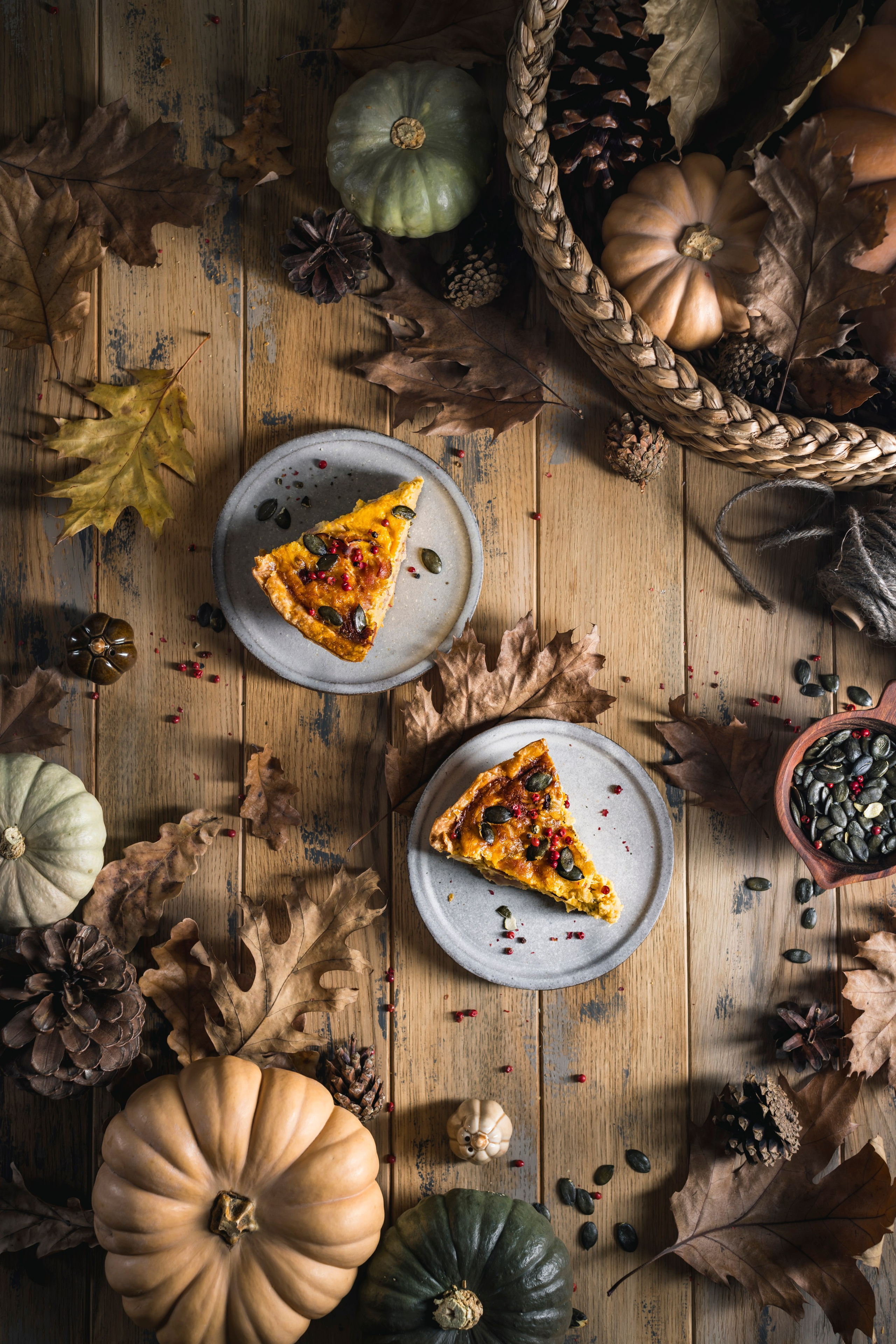 Тыквенный киш. Foodie Stories (гастрономические истории) рекламная фуд-фотосъёмка, Москва