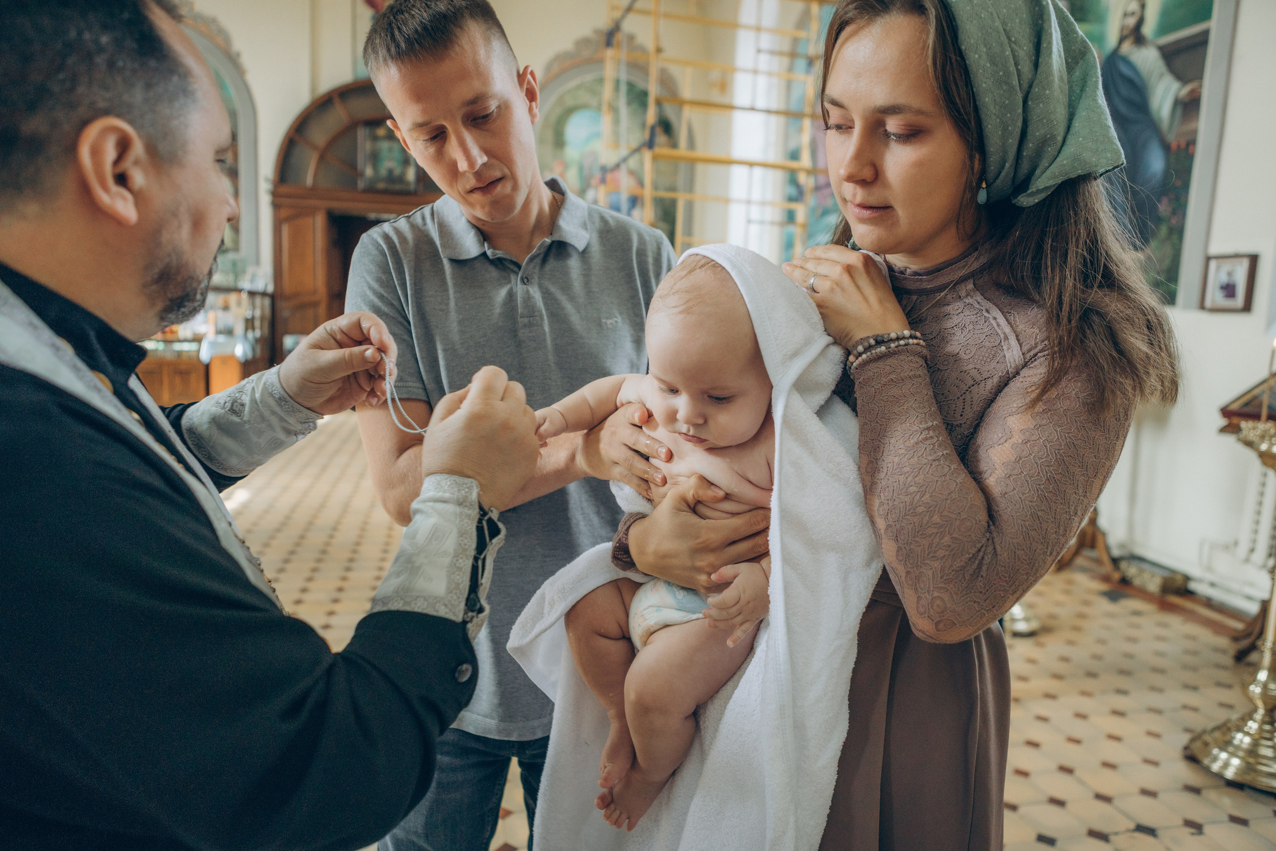 Крещение Тимофея. Семейный фотограф и фотограф на роды в Ростове-на-Дону Мухина Виктория