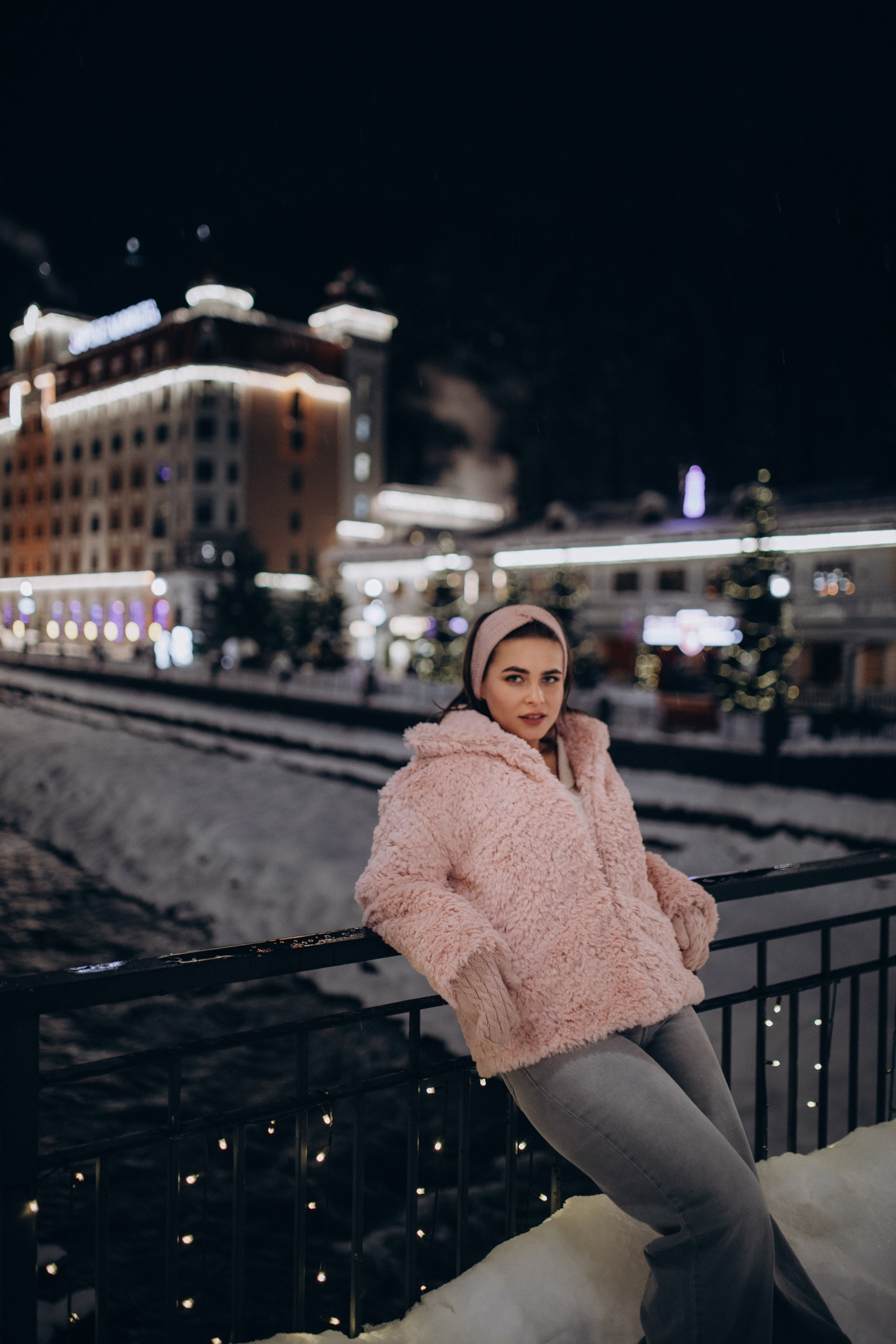 Зимняя прогулка на Розе Хутор с Кристиной. Фотограф Елизавета Балакир