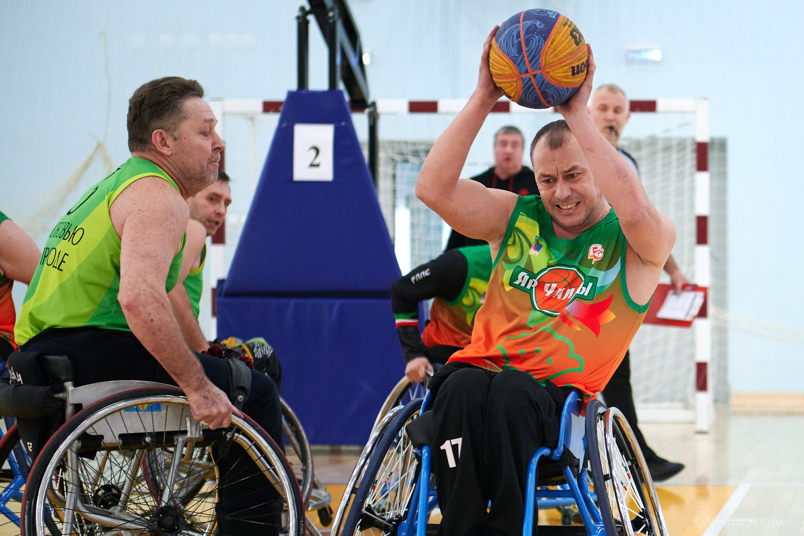 X традиционный Рождественский турнир по баскетболу на колясках. Ижевск. Спортивный репортажный фотограф в Ижевске Сергей Мерзляков